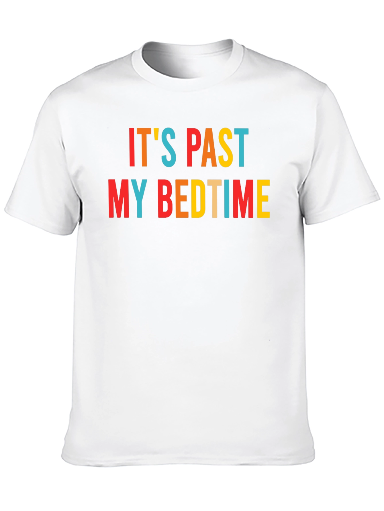 Black It's Past My Bedtime Funny Graphic T-Shirt view 10