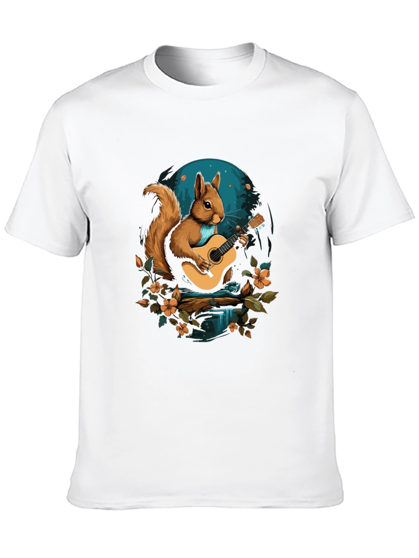 Black Squirrel Guitarist Graphic T-Shirt view 10