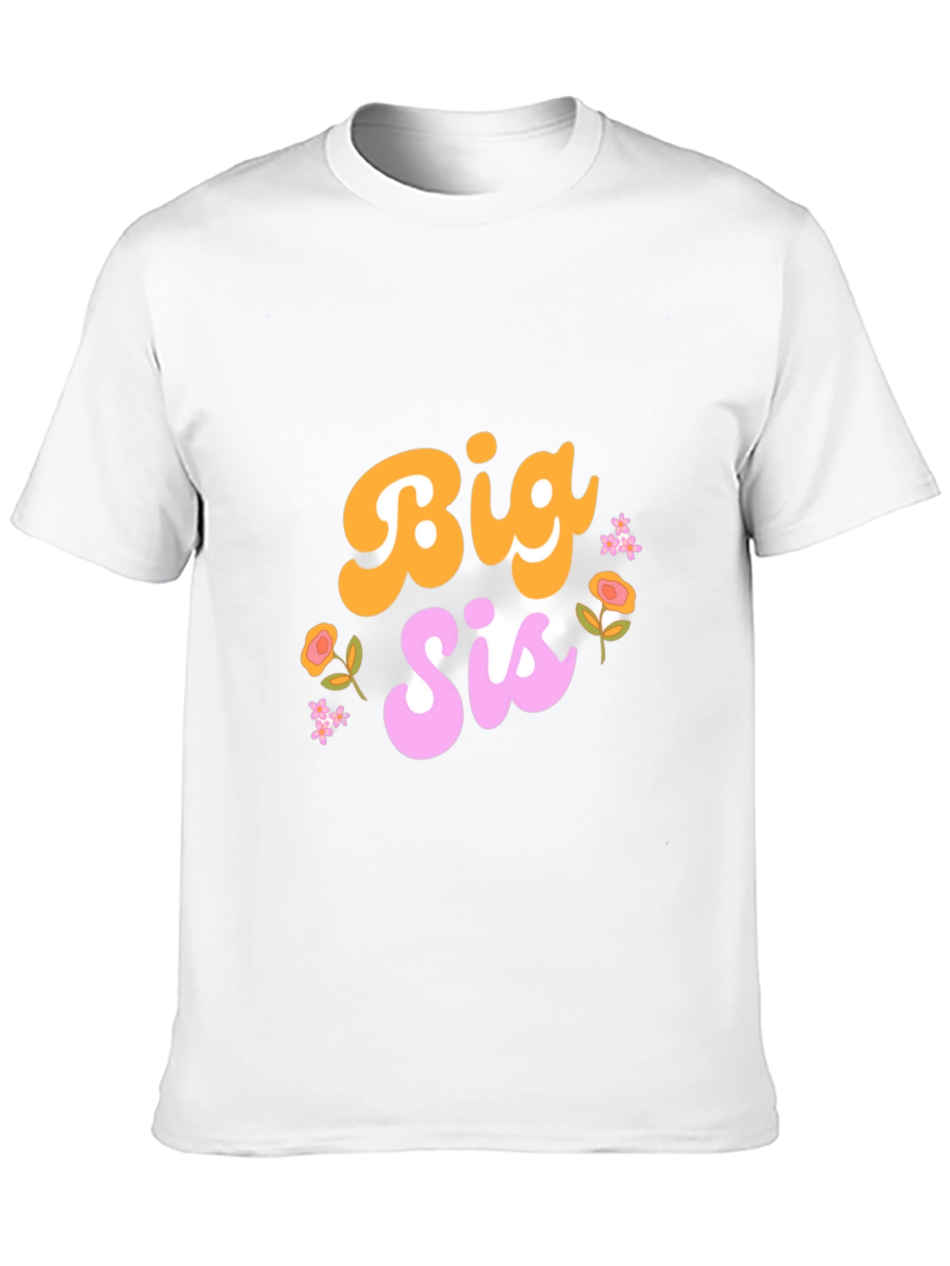 Black Big Sis Floral Graphic Tee view 10