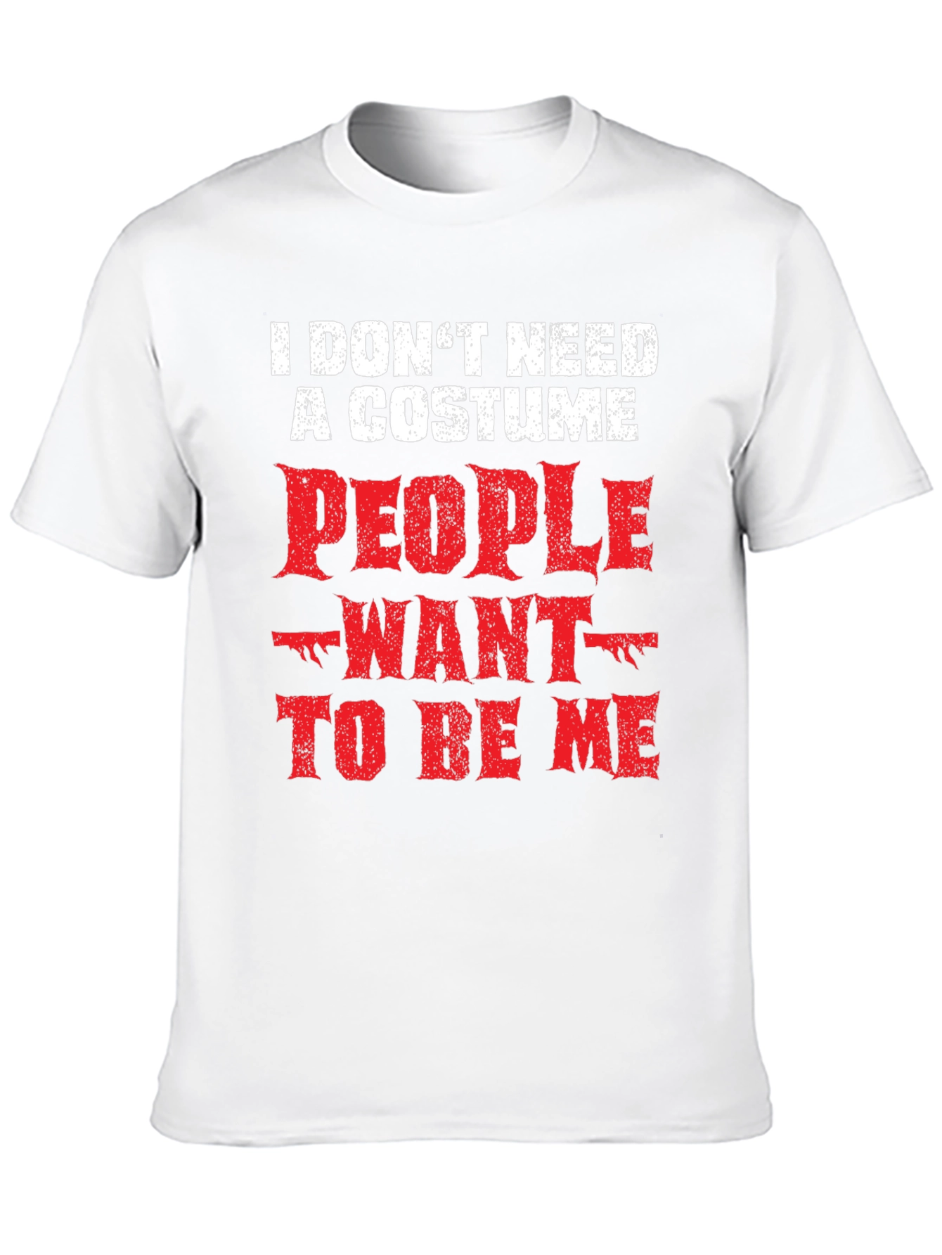 Black Funny "I Don't Need a Costume" Graphic Tee view 10