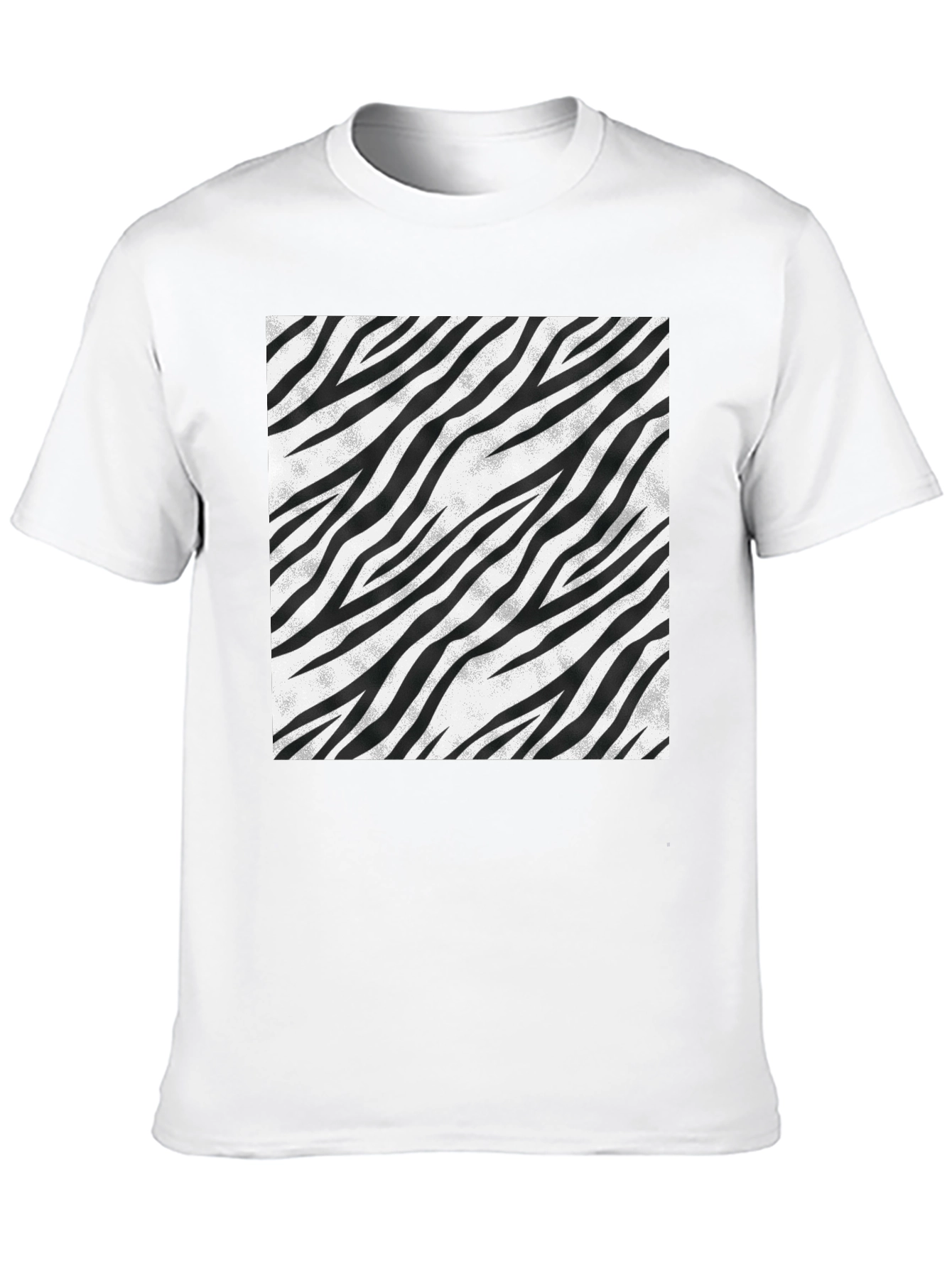 Black Zebra Stripe Graphic Tee - Black view 10