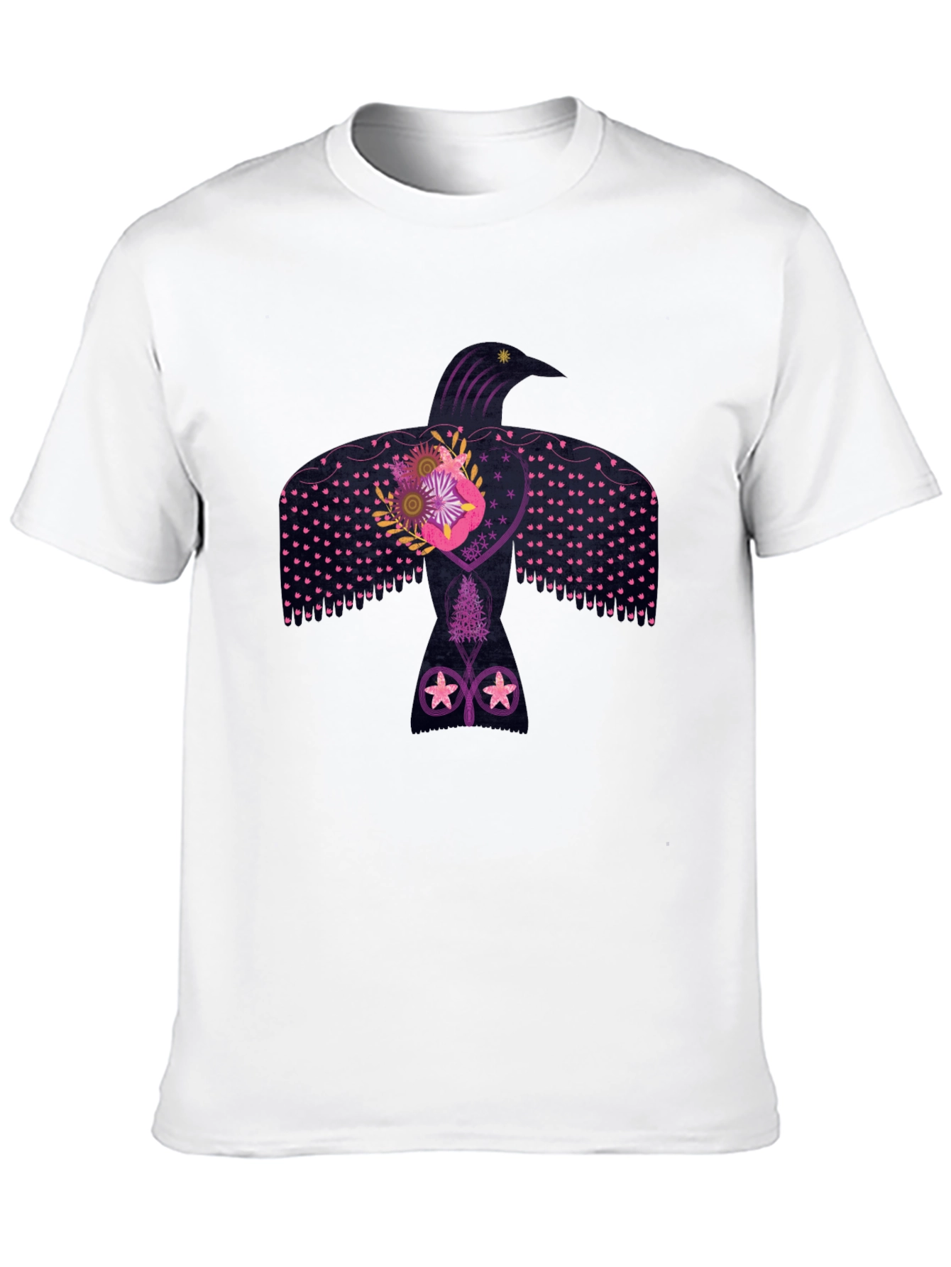 Black Raven Graphic Tee - Artistic Design view 10