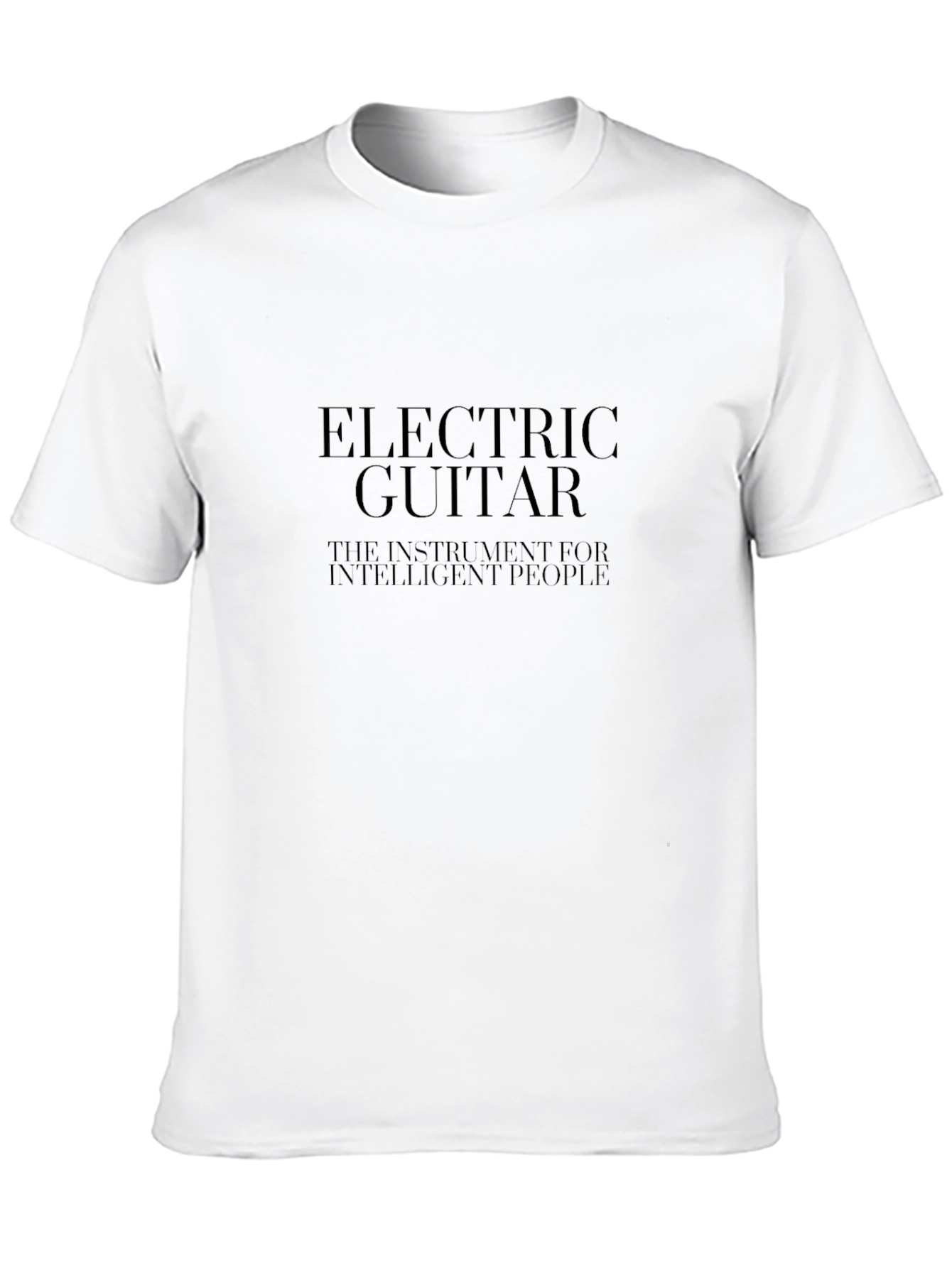 Black Electric Guitar T-Shirt - Intelligent People view 10