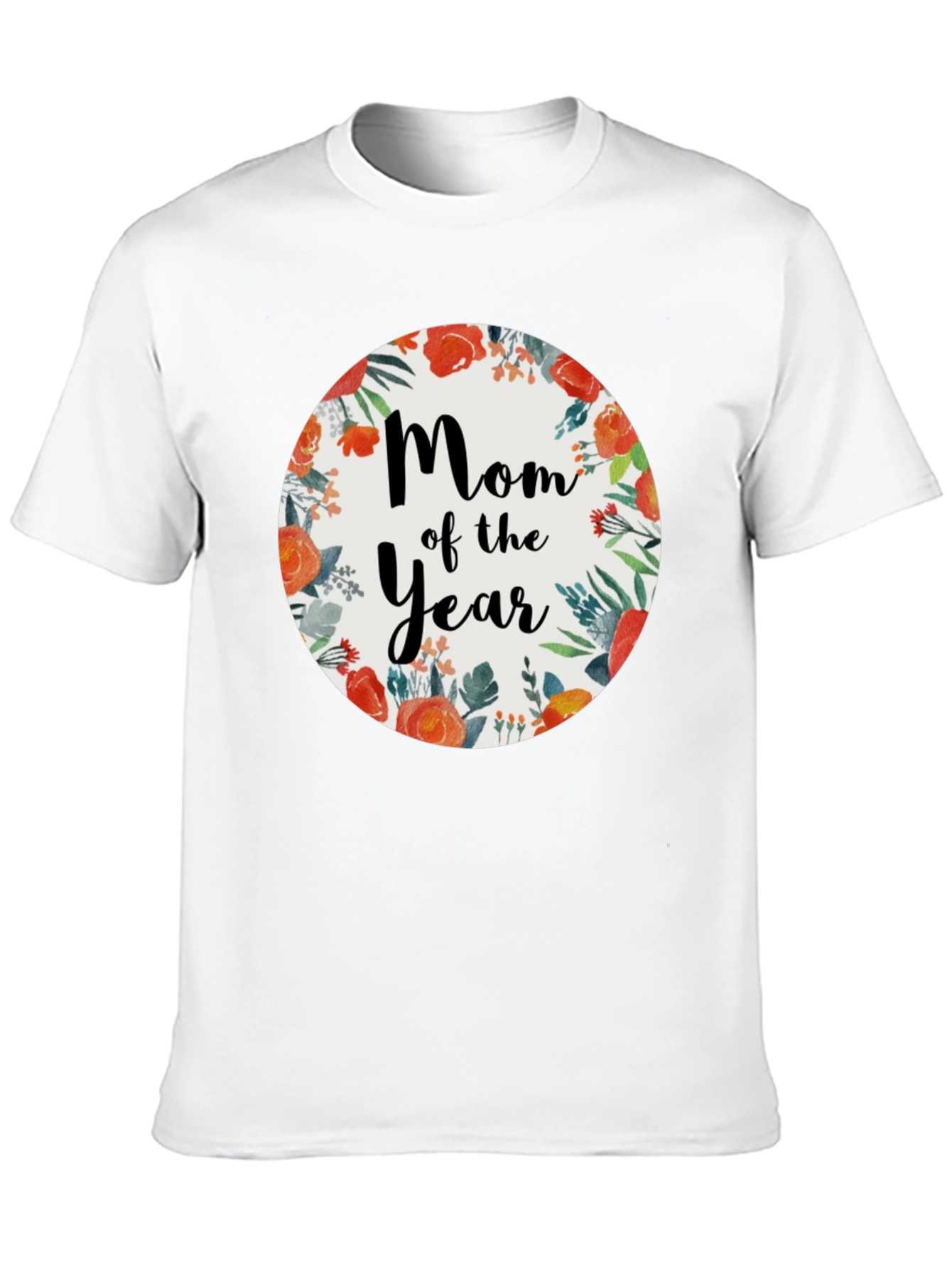 Black Mom of the Year Floral T-Shirt view 10