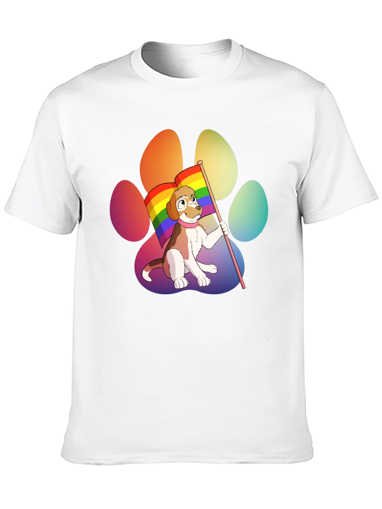 Black Pride Pup T-Shirt - LGBTQ+ Dog Paw Tee view 10