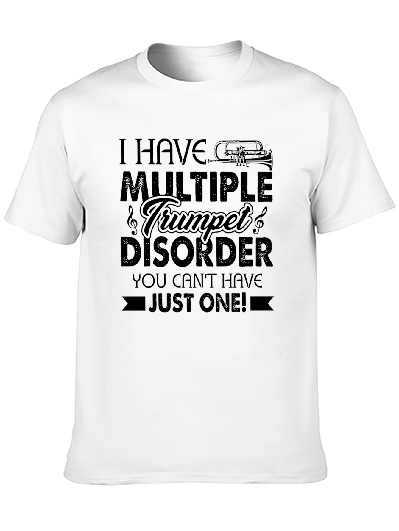Black Multiple Trumpet Disorder T-Shirt view 10