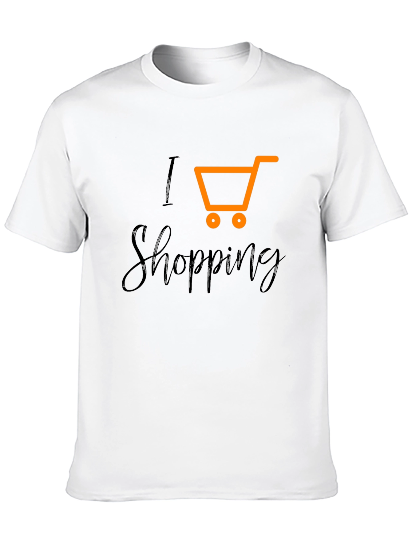 Black I Love Shopping Black T-Shirt view 10
