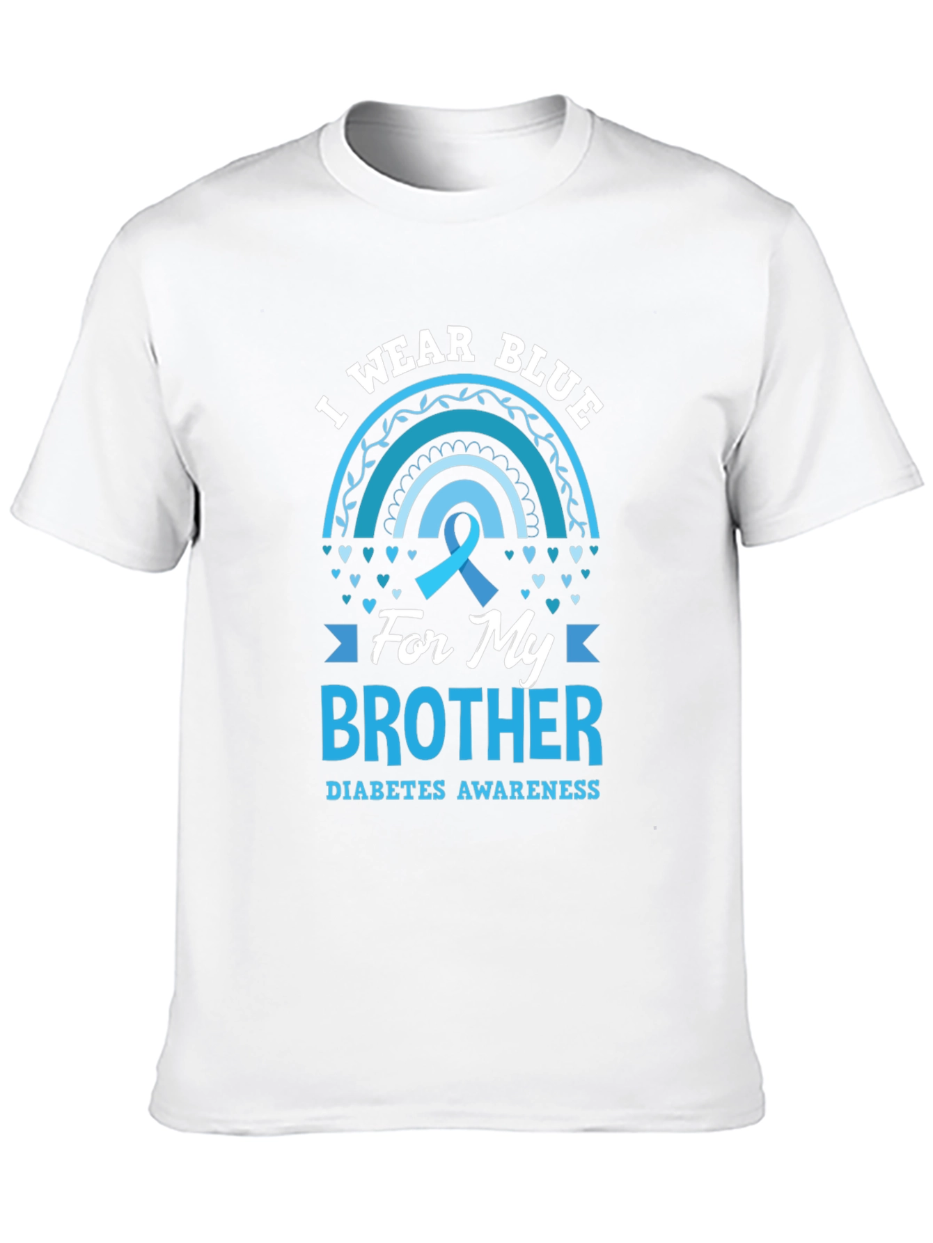Black Diabetes Awareness Brother T-Shirt view 10