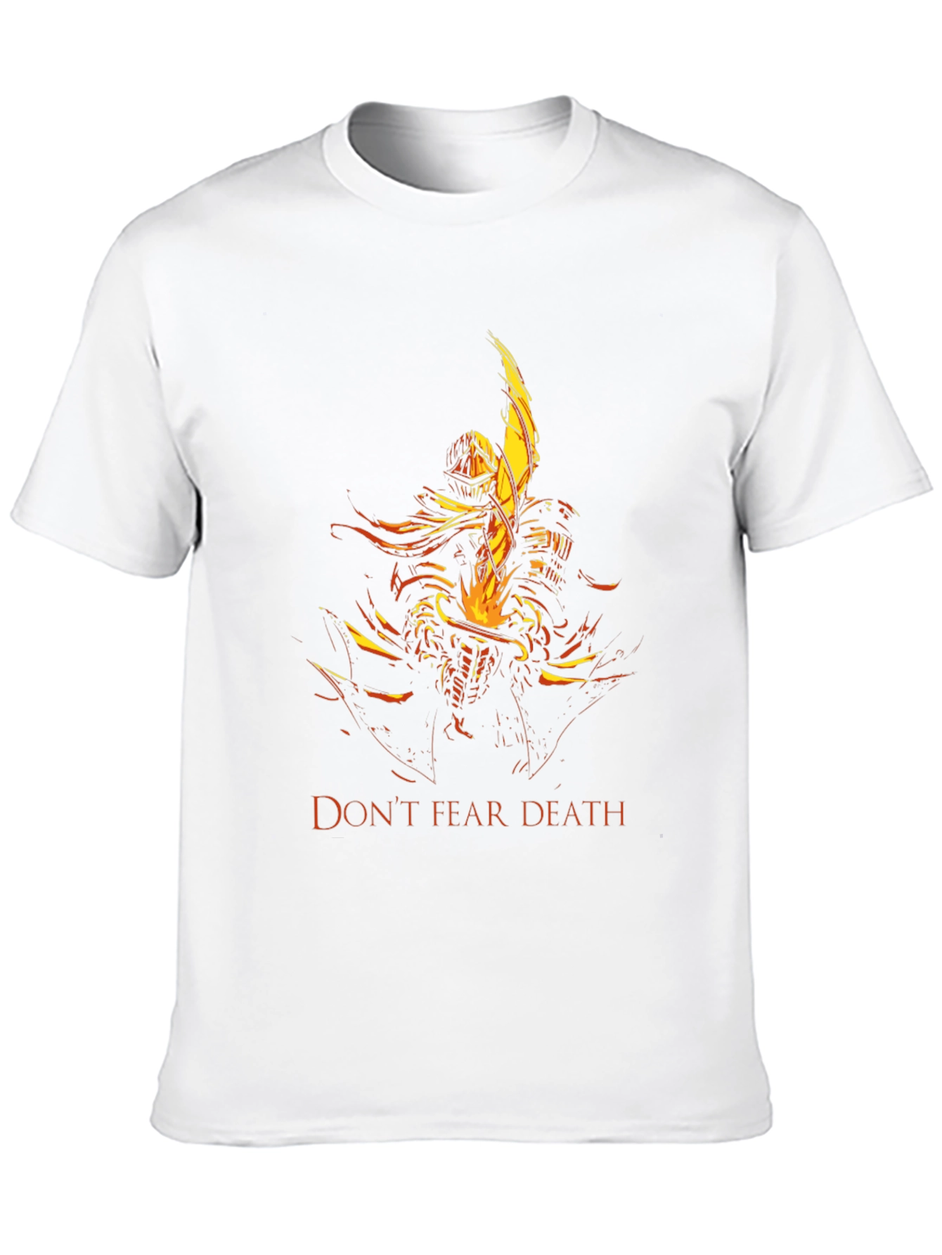 Black Don't Fear Death T-Shirt - Knight Graphic Tee view 10
