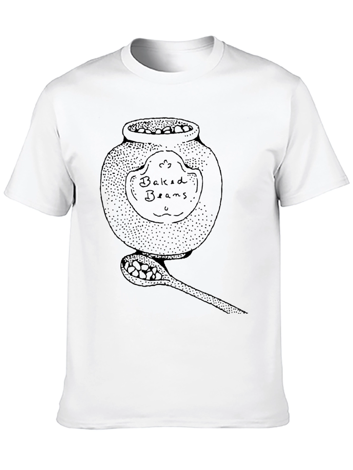 Black Baked Beans Graphic T-Shirt - Foodie Tee view 10