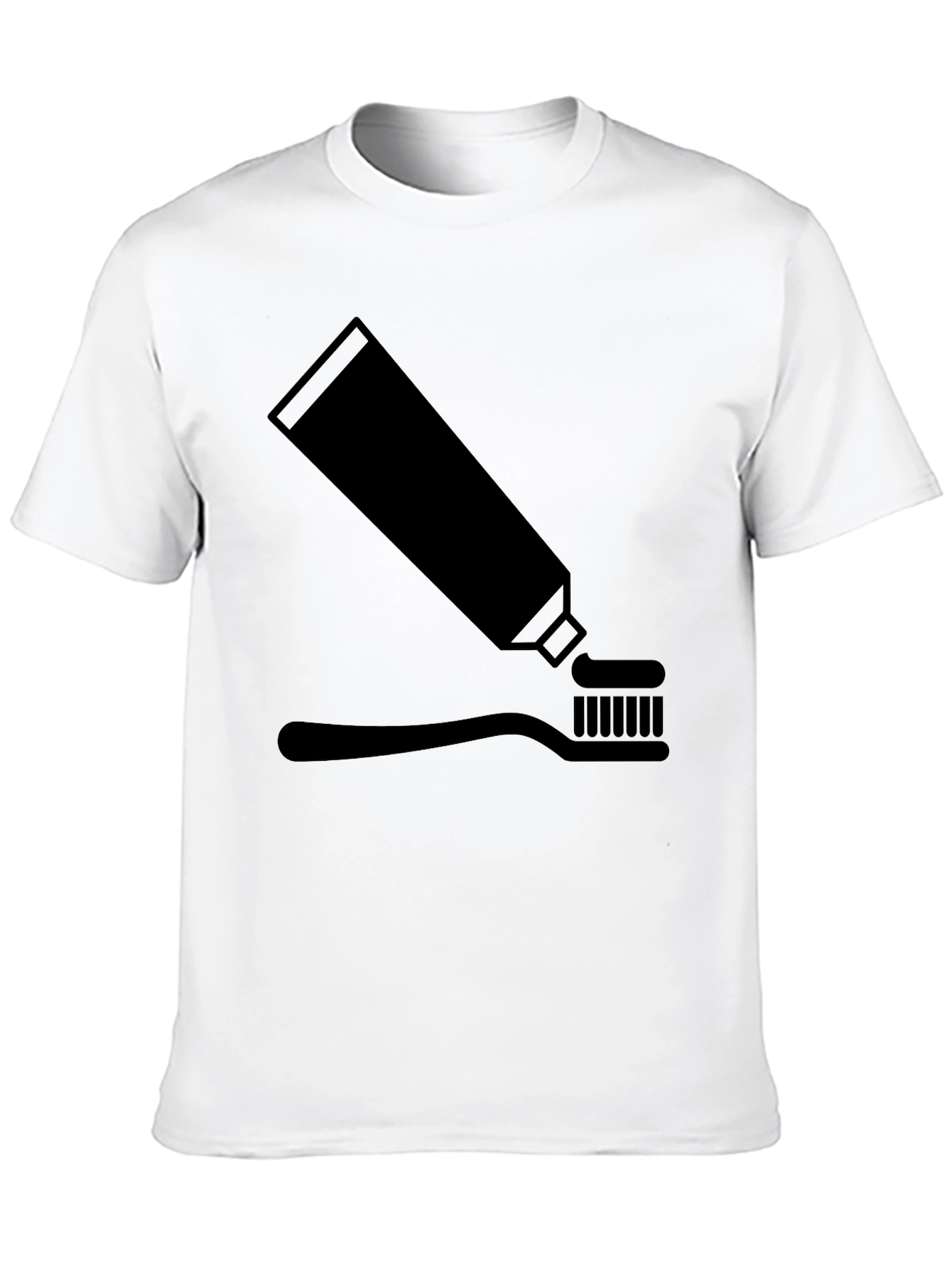 Black Toothpaste & Brush Graphic Tee - Black view 10