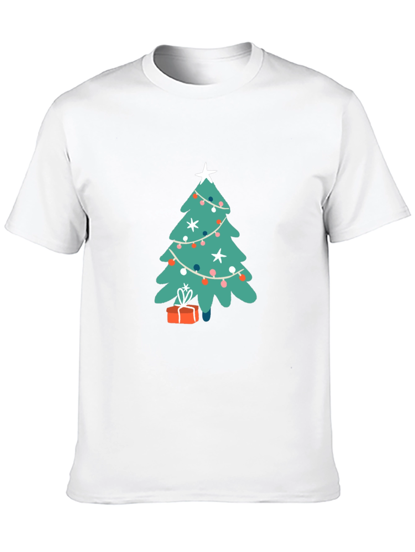 Black Festive Christmas Tree Graphic Tee - Holiday Cheer! view 10