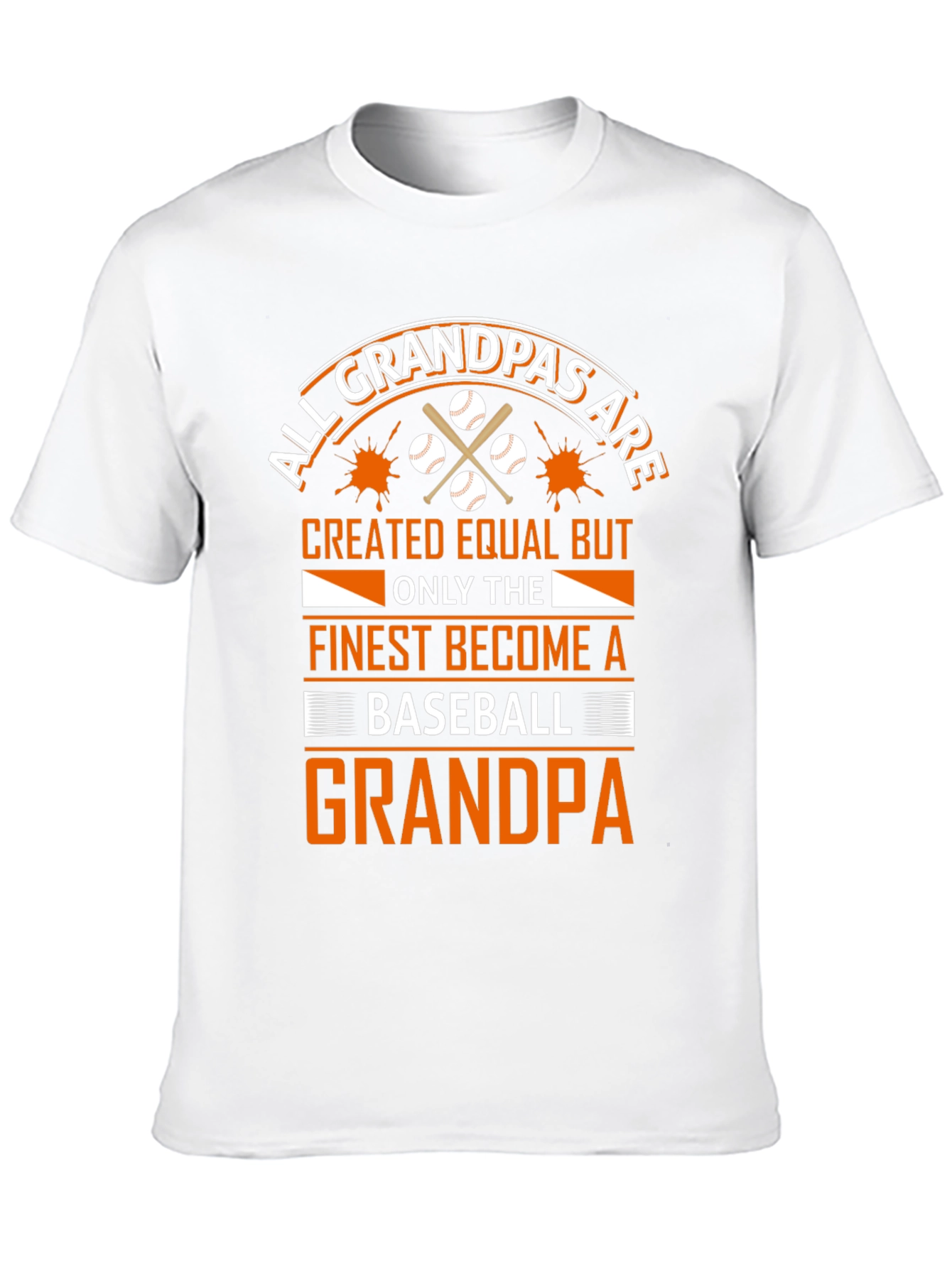 Black Baseball Grandpa T-Shirt - All Grandpas Created Equal view 10