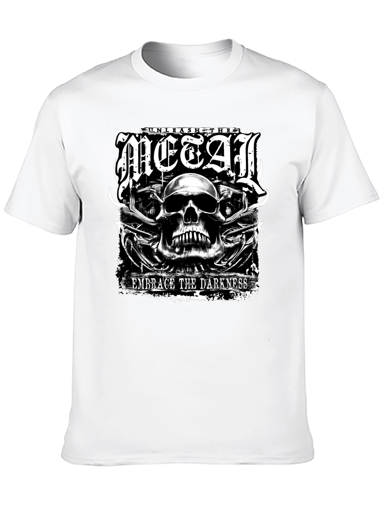 Black Unleash the Metal Graphic Tee - Embrace the Darkness view 10