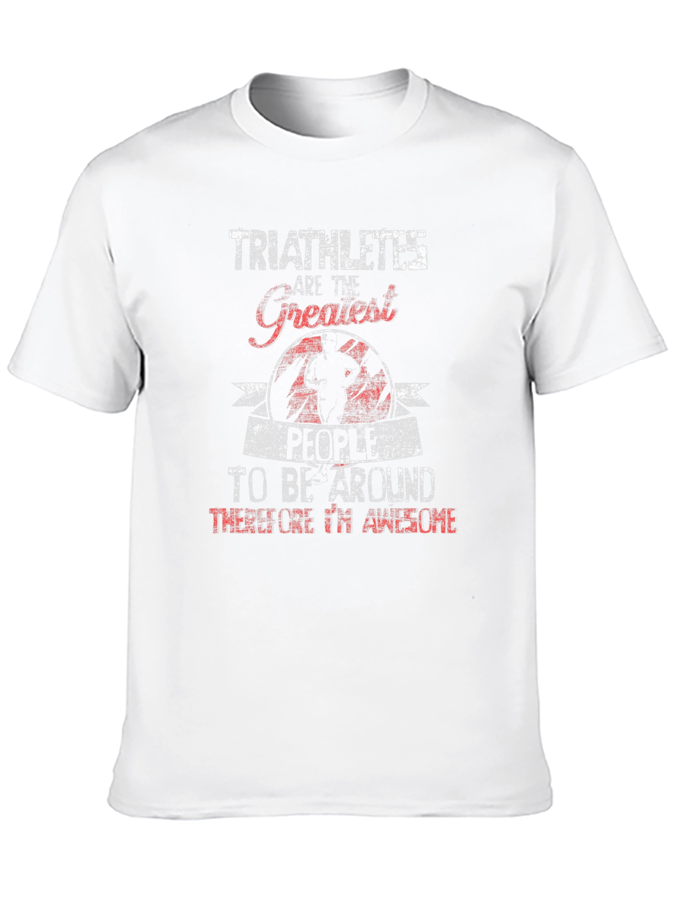 Black Triathlete Graphic Tee - Awesome People Shirt view 10