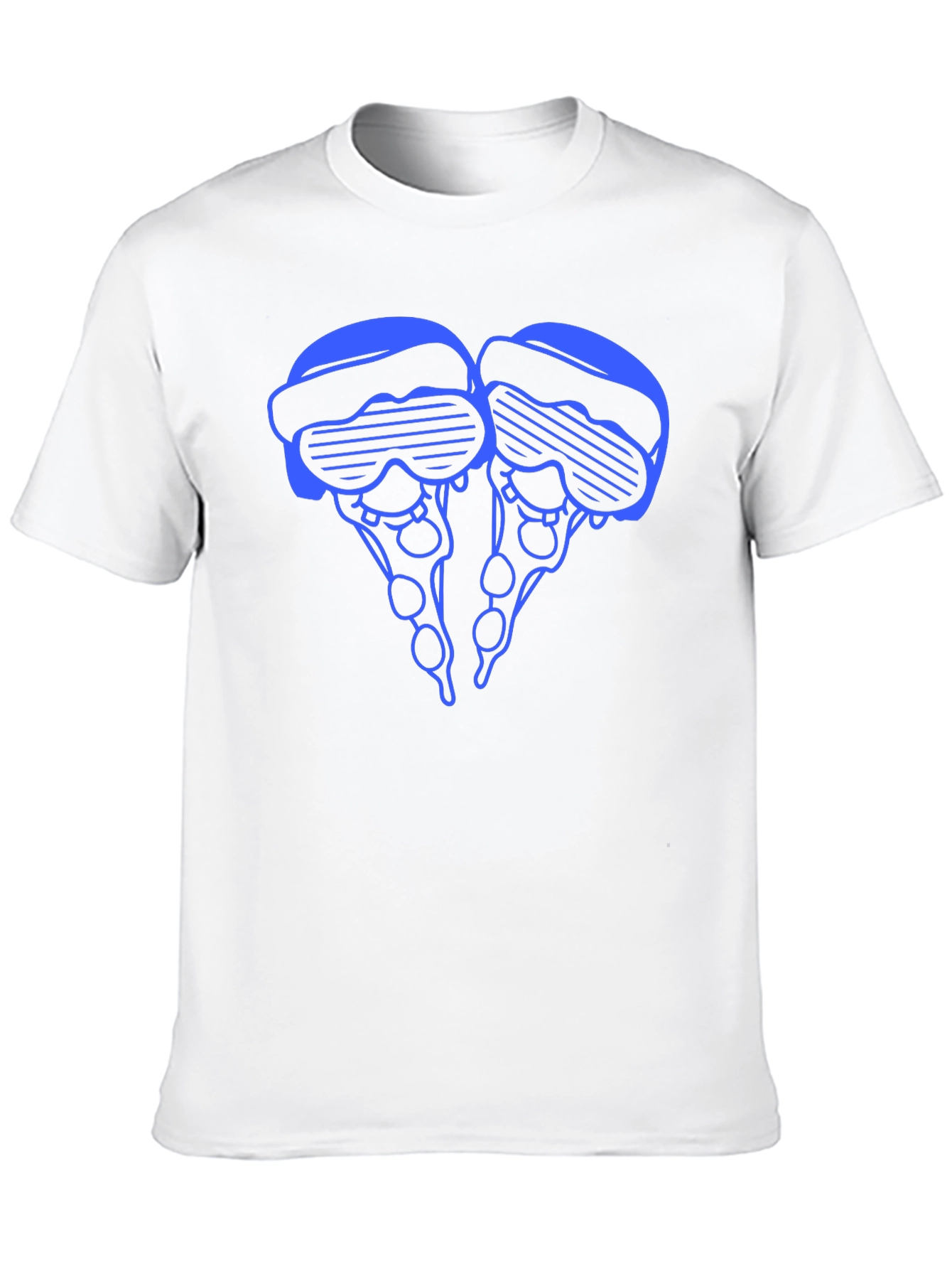 Black Pizza Sunglasses T-Shirt - Unique Graphic Tee view 10