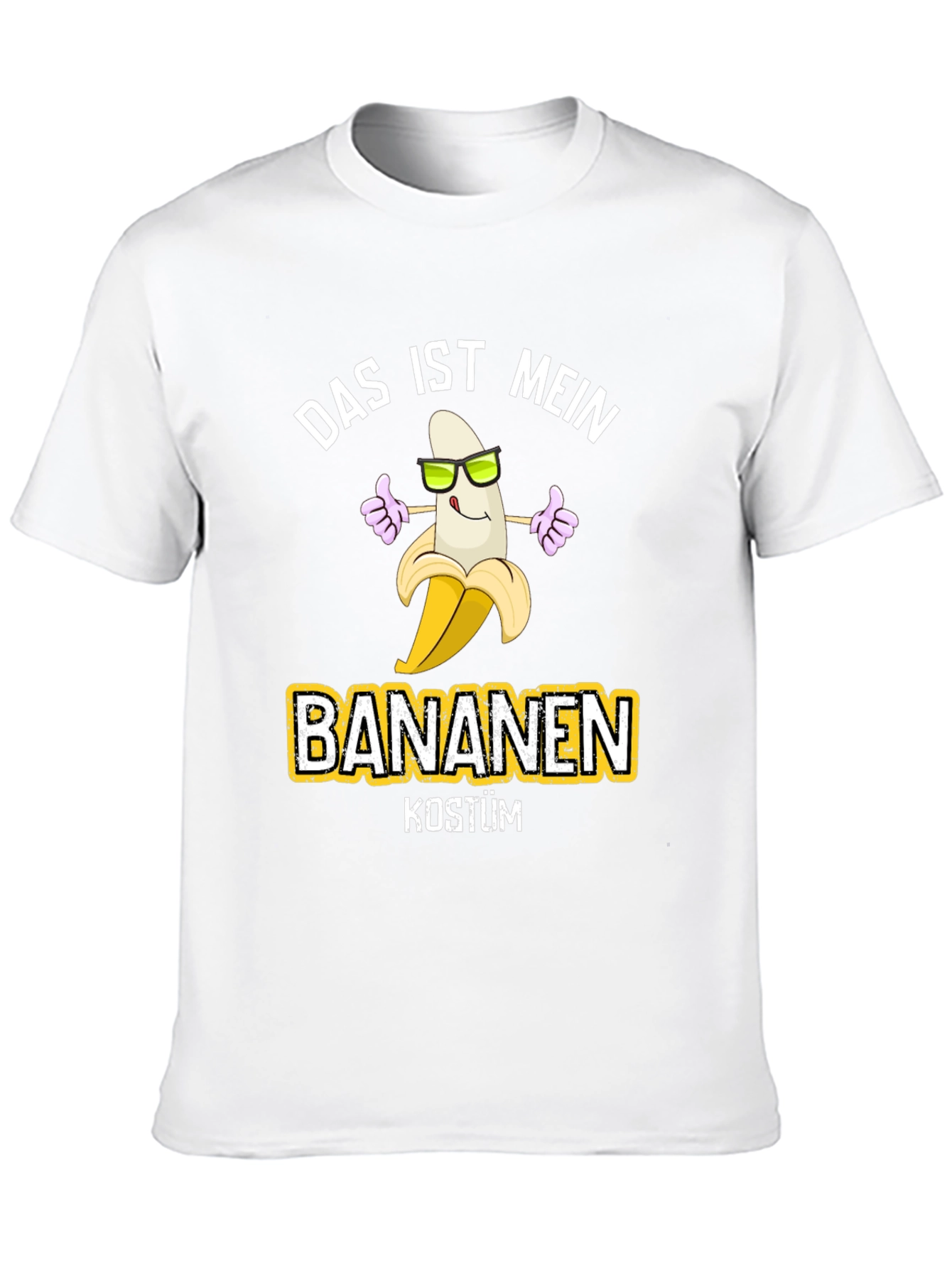 Black Funny Banana Costume T-Shirt view 10
