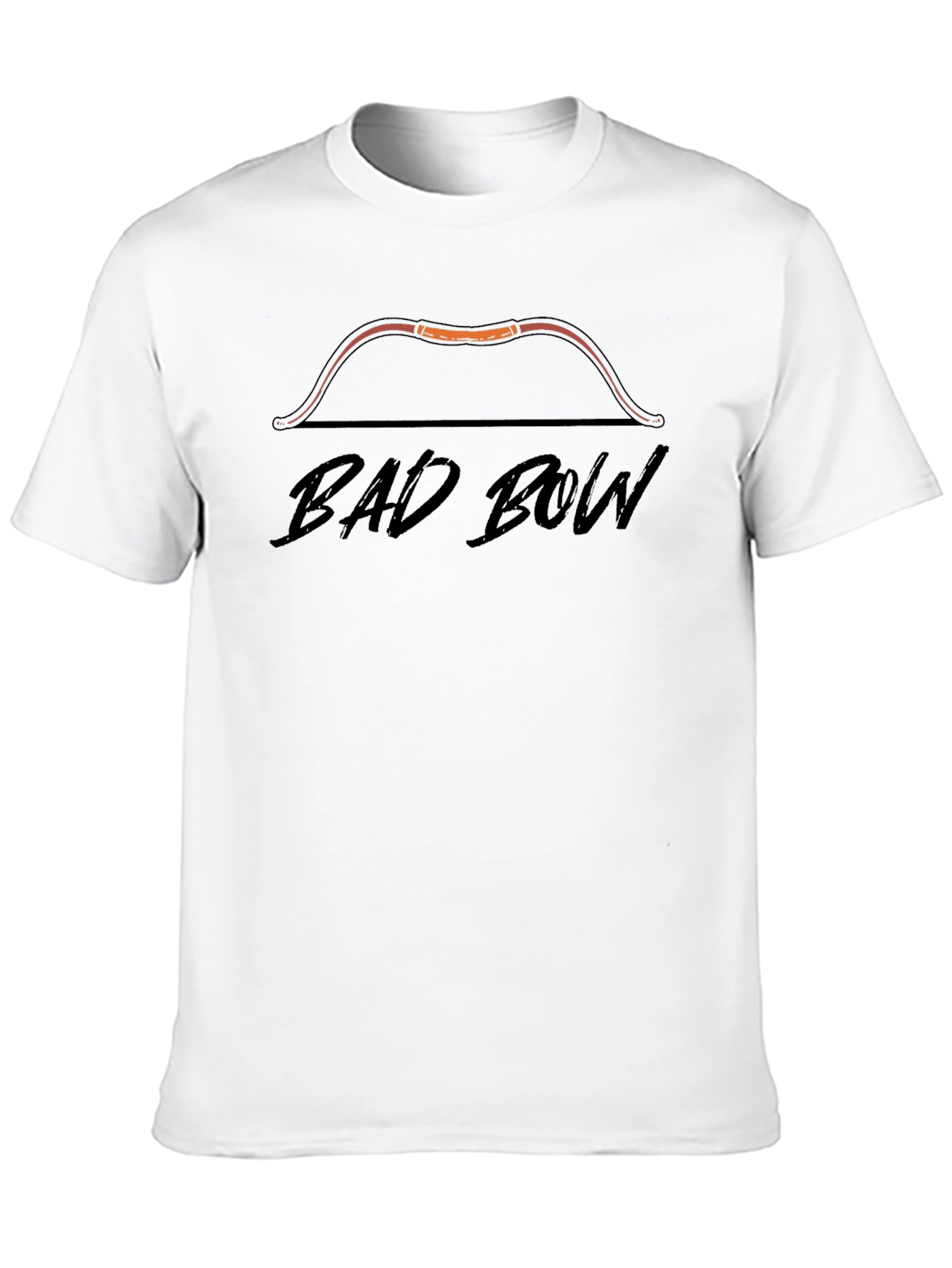 Black Bad Bow Graphic T-Shirt - Archer Humor Tee view 10
