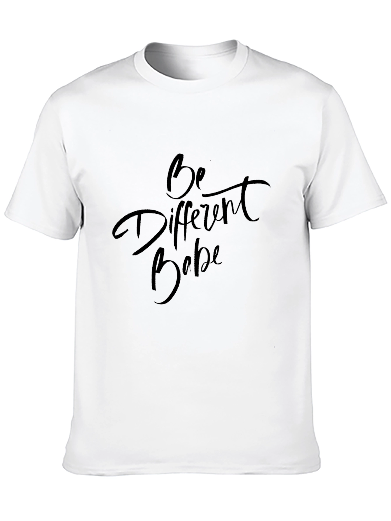 Black Be Different Babe Graphic Tee - Unisex Black T-Shirt view 10