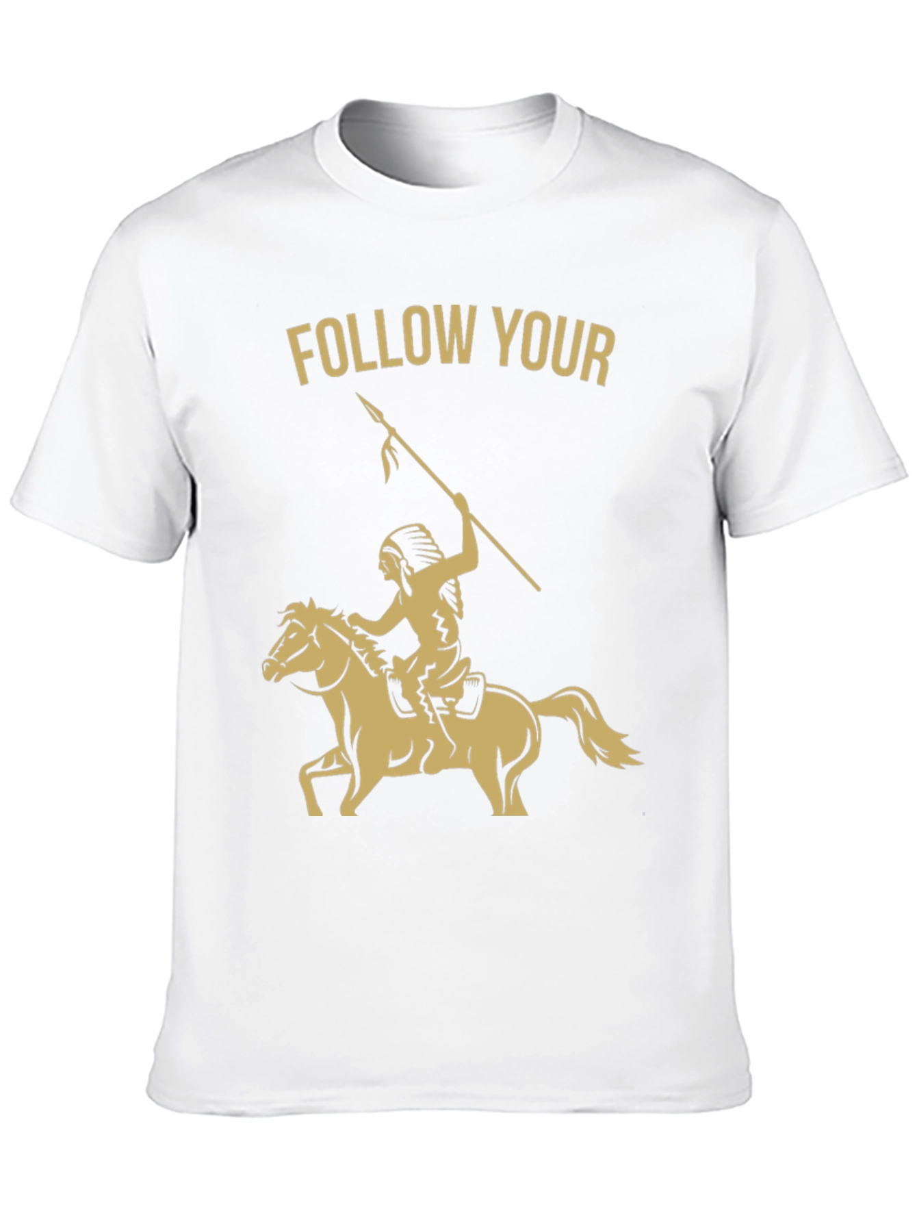 Black Follow Your Arrow T-Shirt - Native American Horse Rider Tee view 10