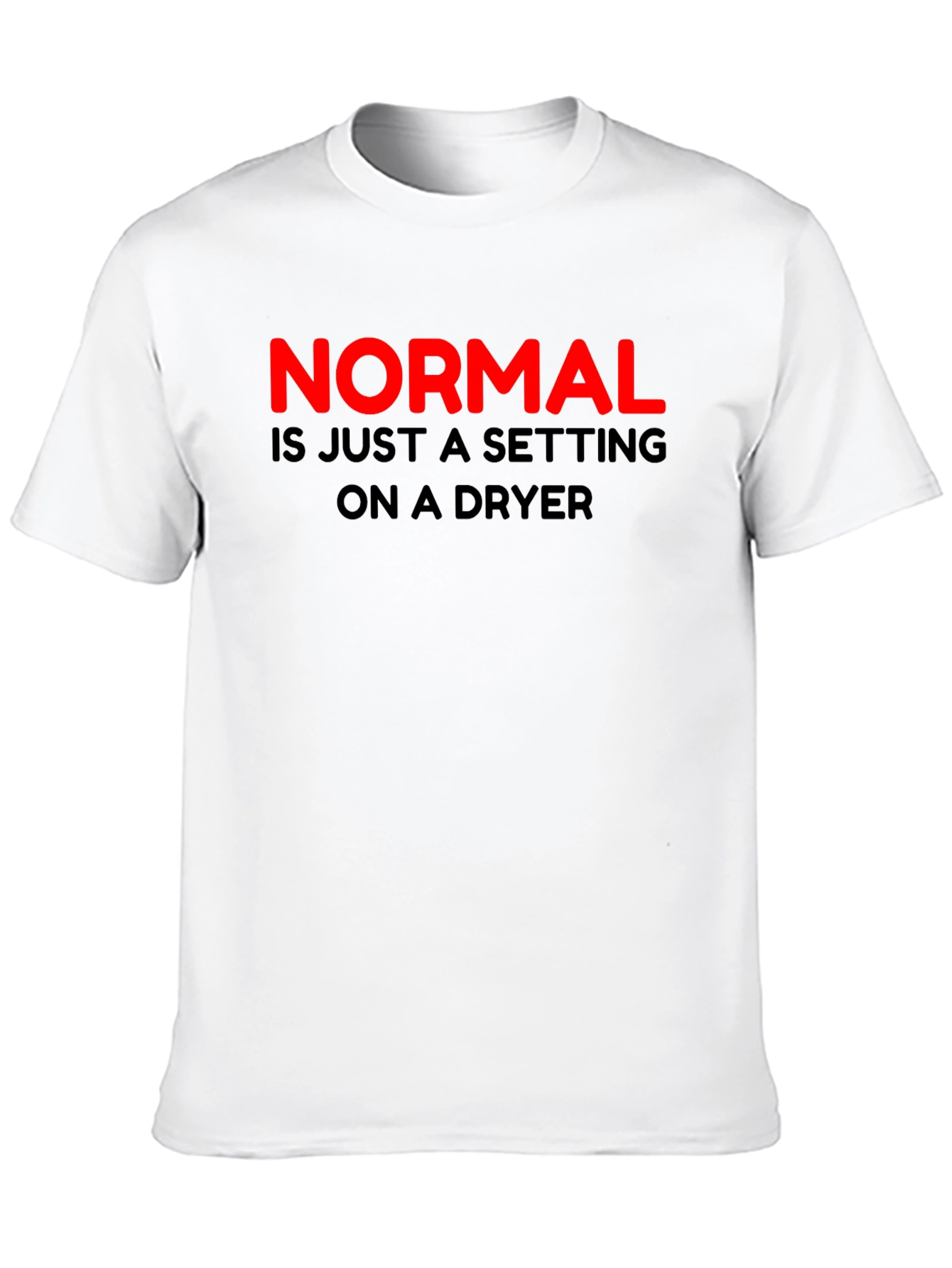 Black Normal Dryer Setting Men's Black T-Shirt view 10