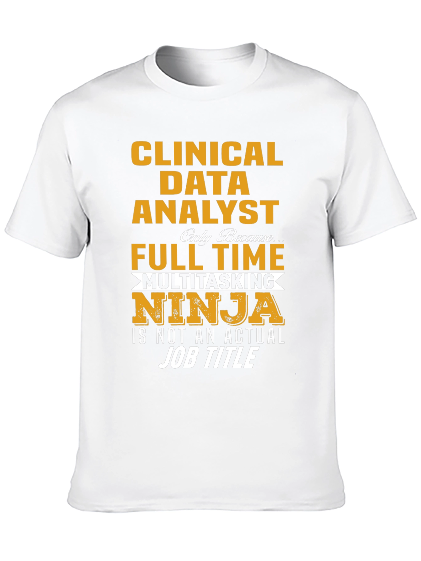 Black Clinical Data Analyst Ninja T-Shirt view 10
