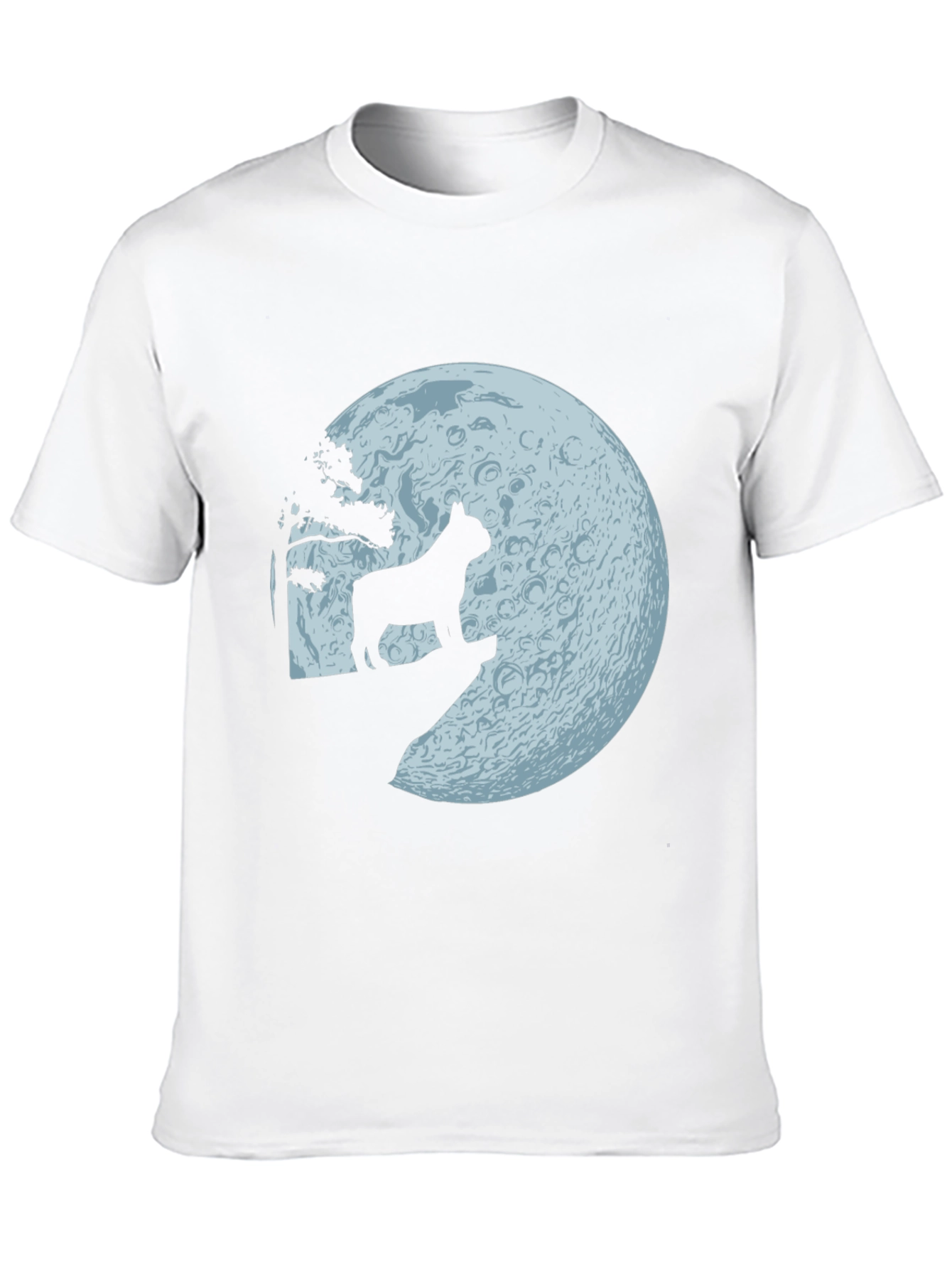 Black Dog Howling at Moon Graphic Tee view 10