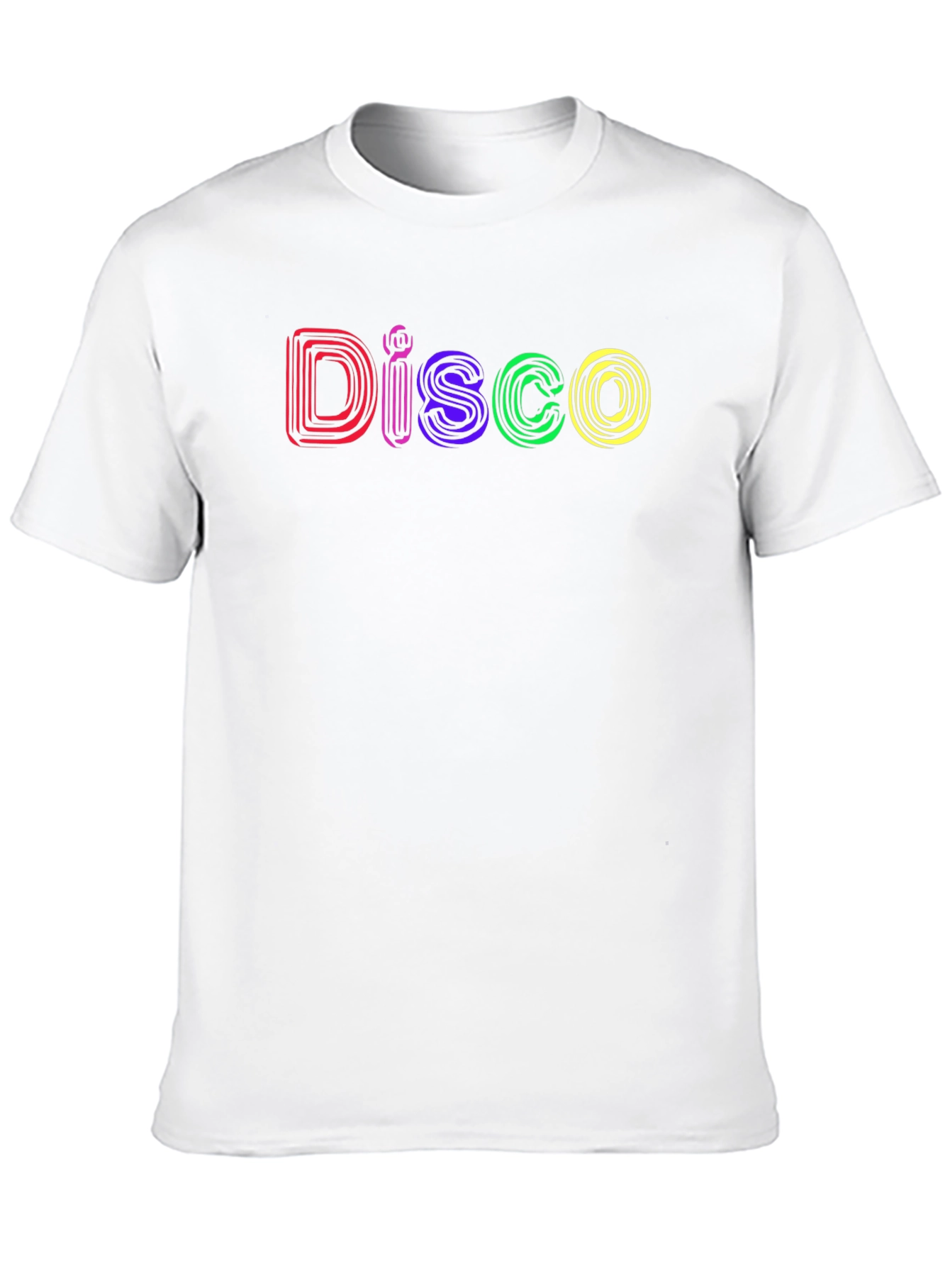 Black Retro Disco T-Shirt - Colorful Party Tee view 10