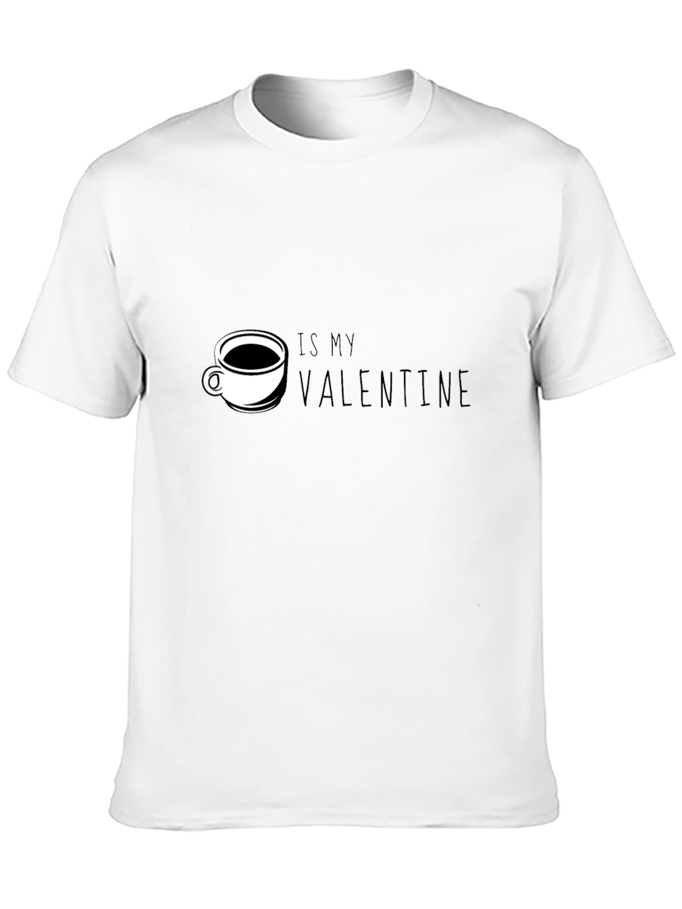 Black Coffee Is My Valentine T-Shirt - Perfect for Coffee Lovers! view 10