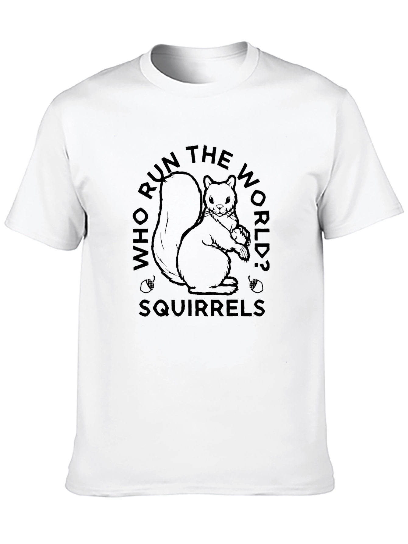 Black Who Run The World? Squirrels! T-Shirt view 10