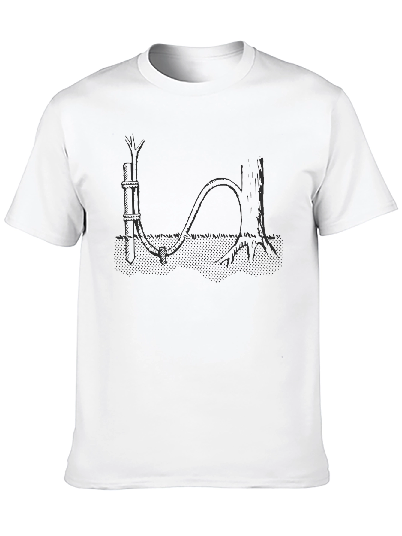 Black Arboriculture Design Black Tee view 10