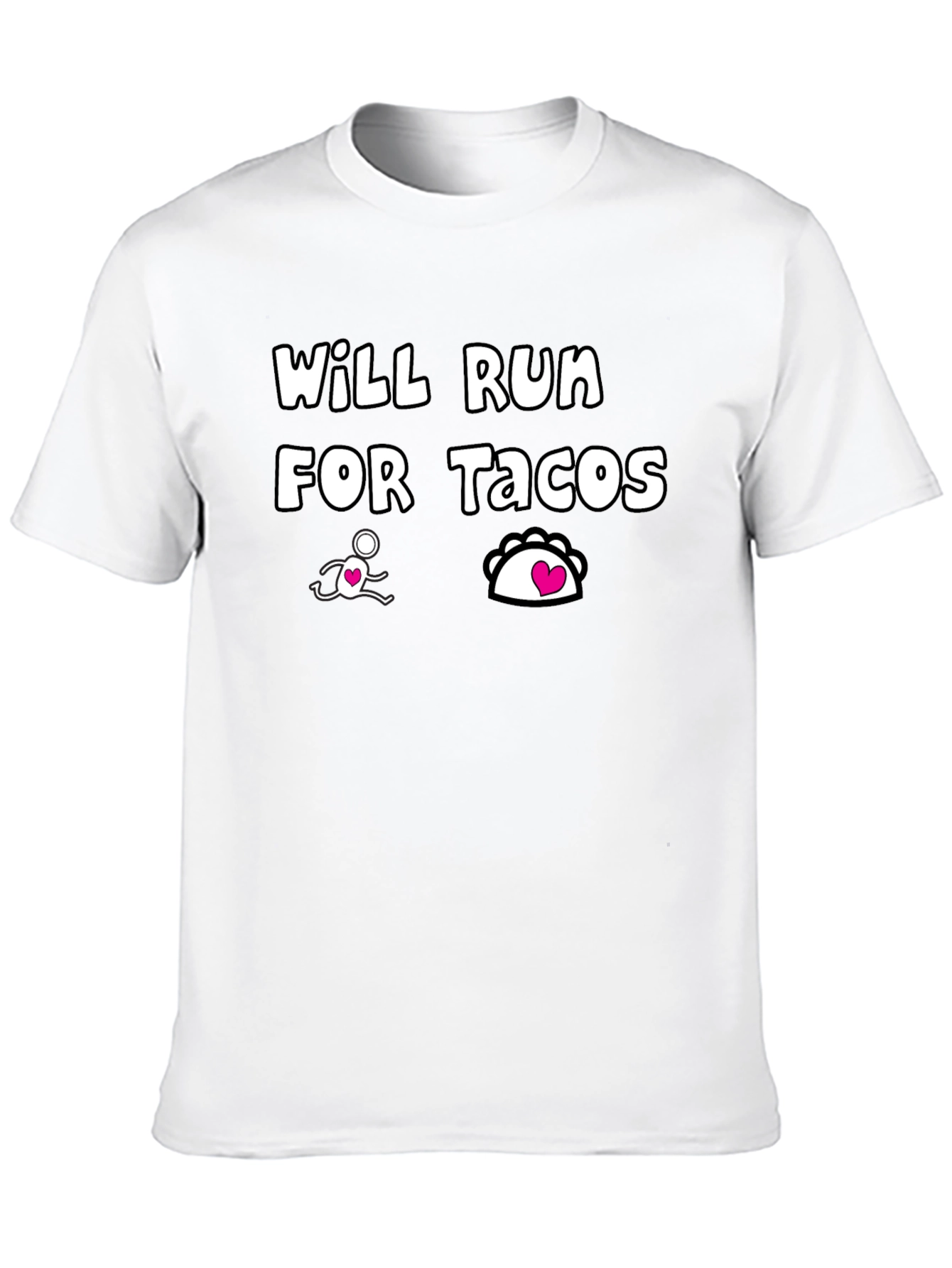 Will Run for Tacos Graphic Tee - Funny Foodie Shirt - 10