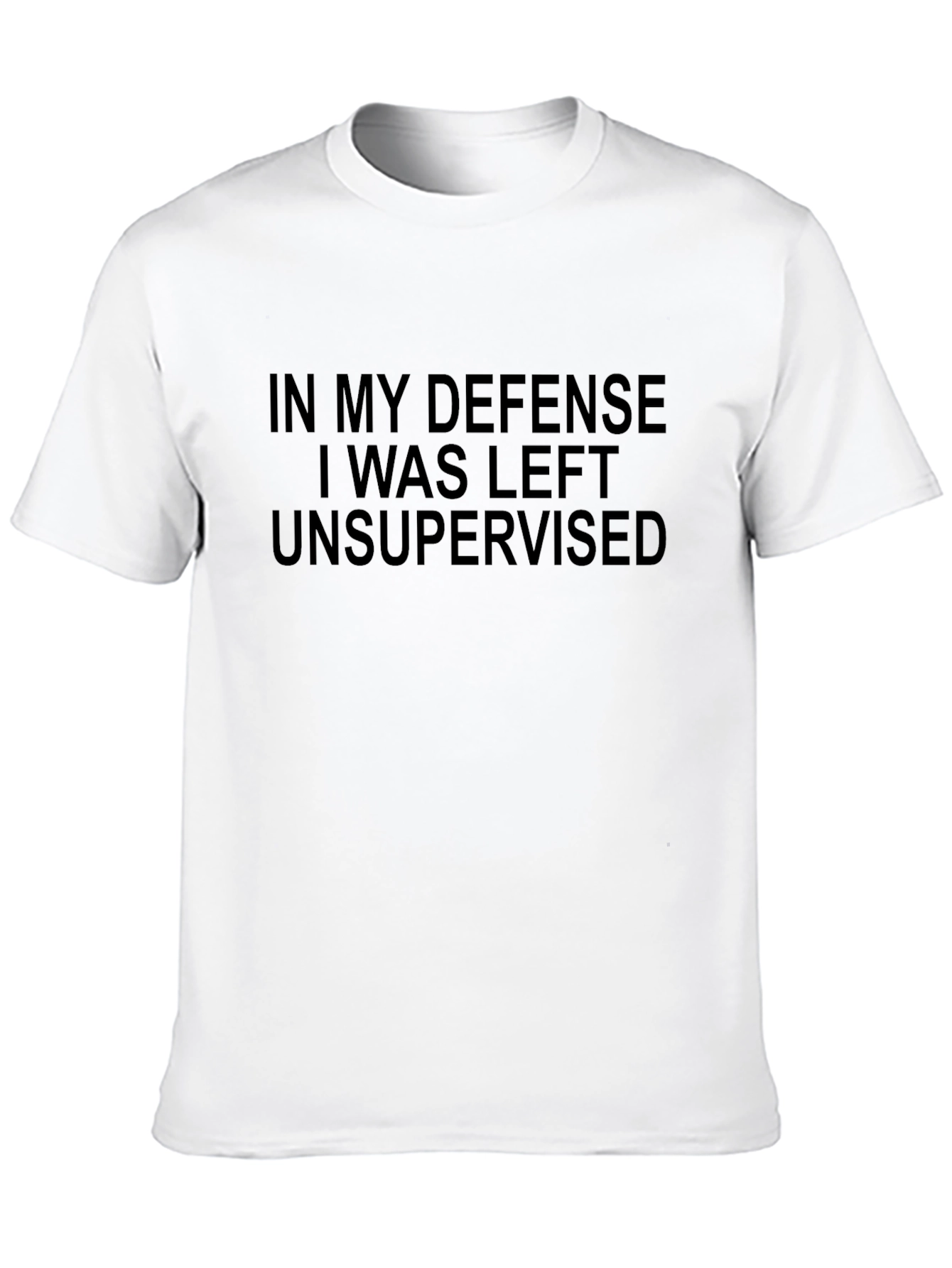 Black In My Defense Funny Graphic T-Shirt view 10