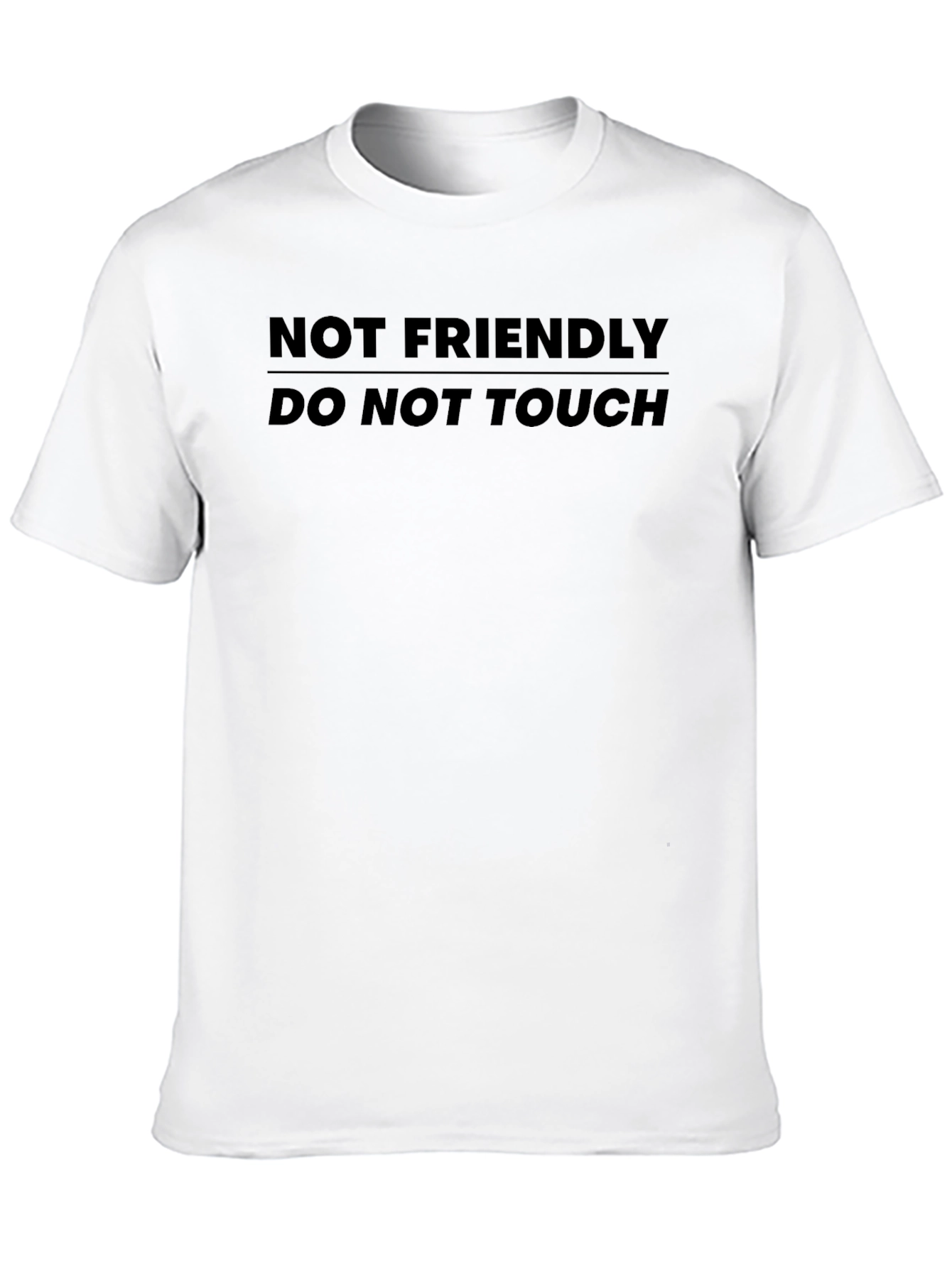 Black Not Friendly T-Shirt view 10