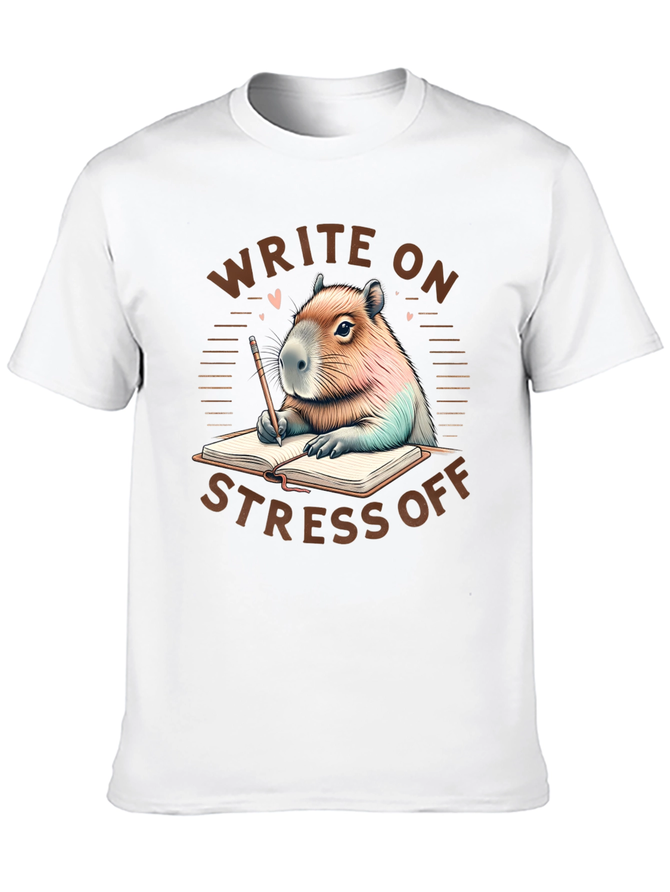 Black Write On Stress Off T-Shirt view 10