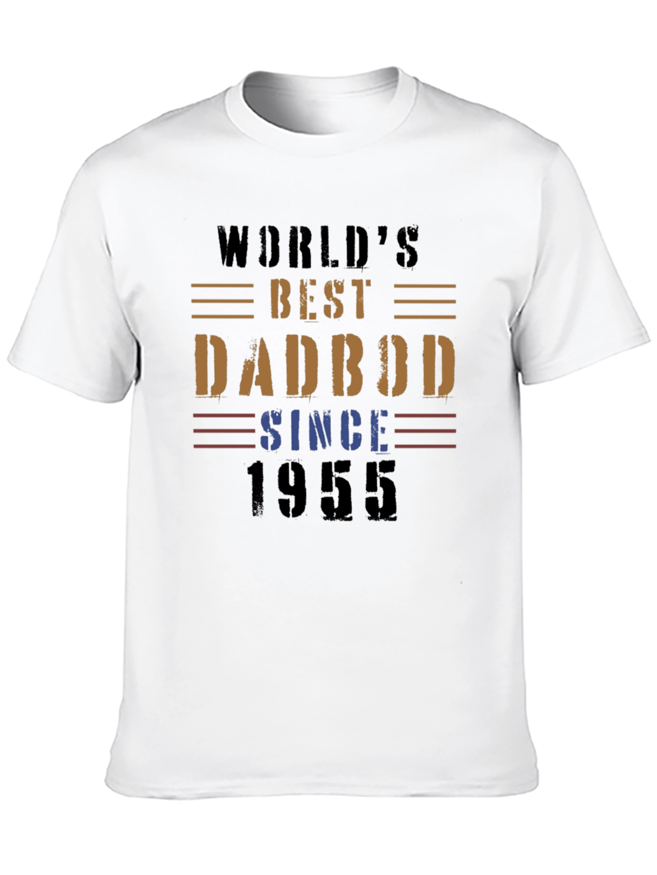 Black World's Best Dadbod Since 1955 Black T-Shirt view 10