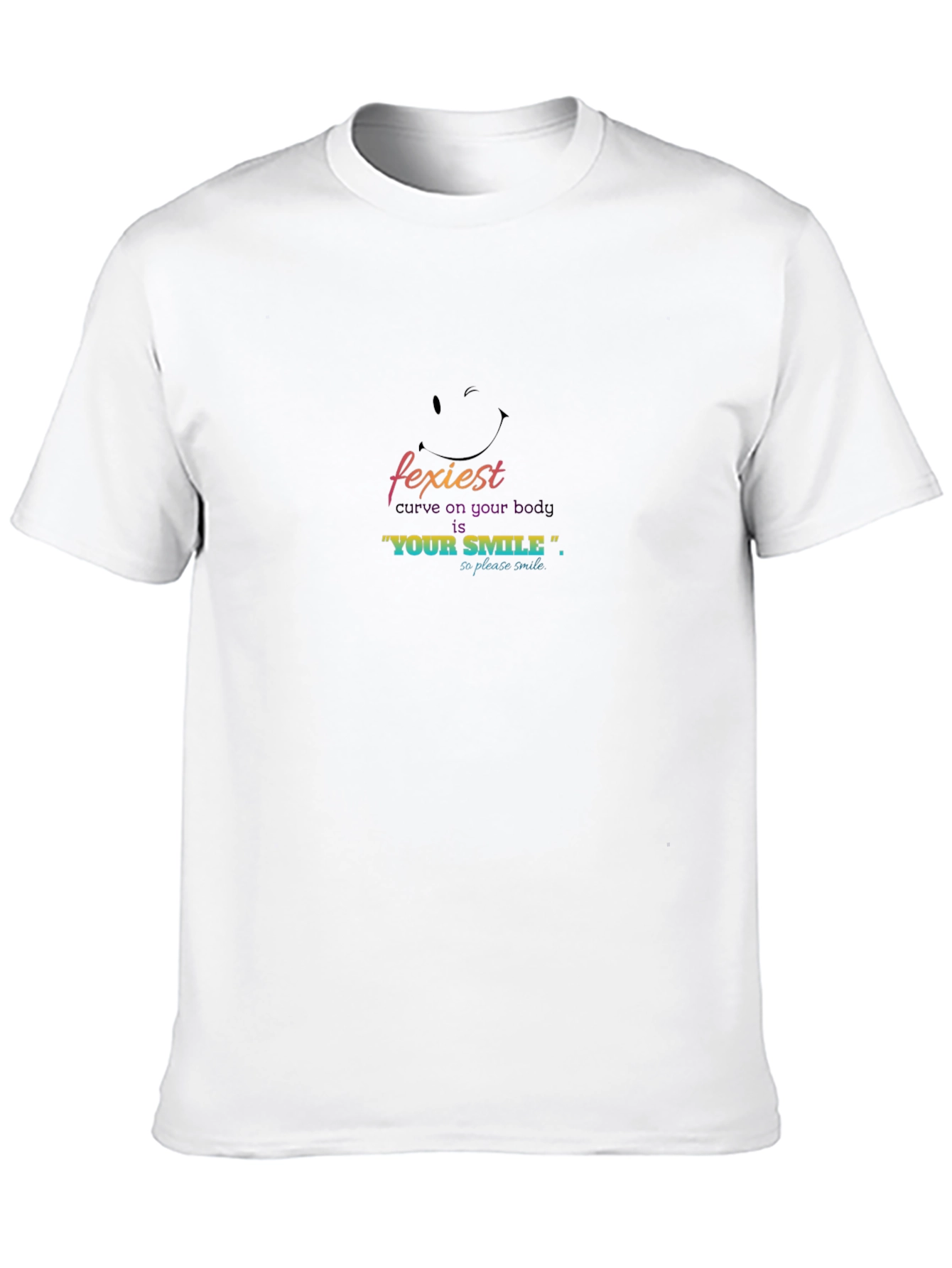 Black Fexiest Smile Graphic Tee - Soft Black Cotton Comfort view 10