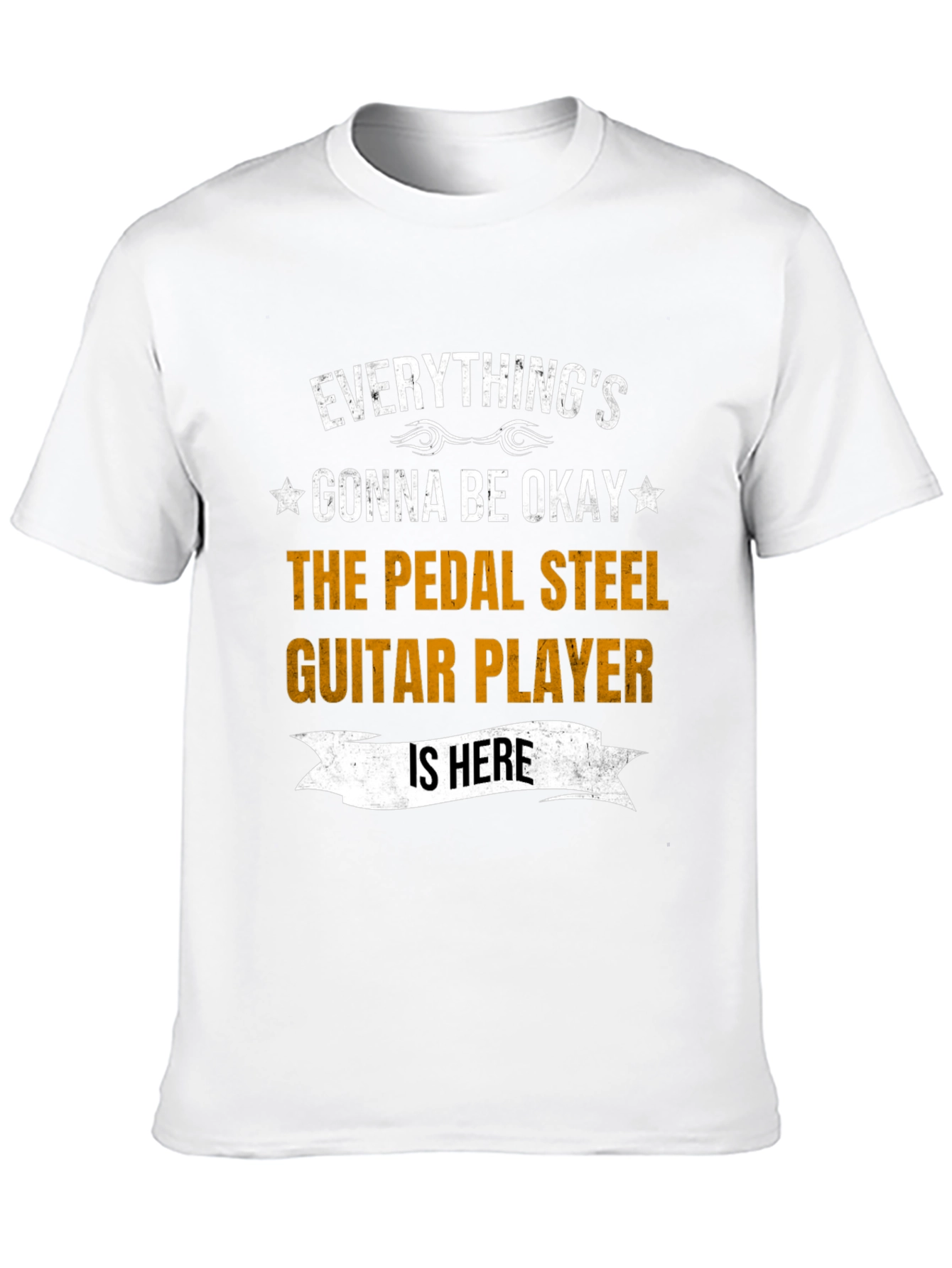 Black Everything's Gonna Be Okay Pedal Steel Guitar Player T-Shirt view 10