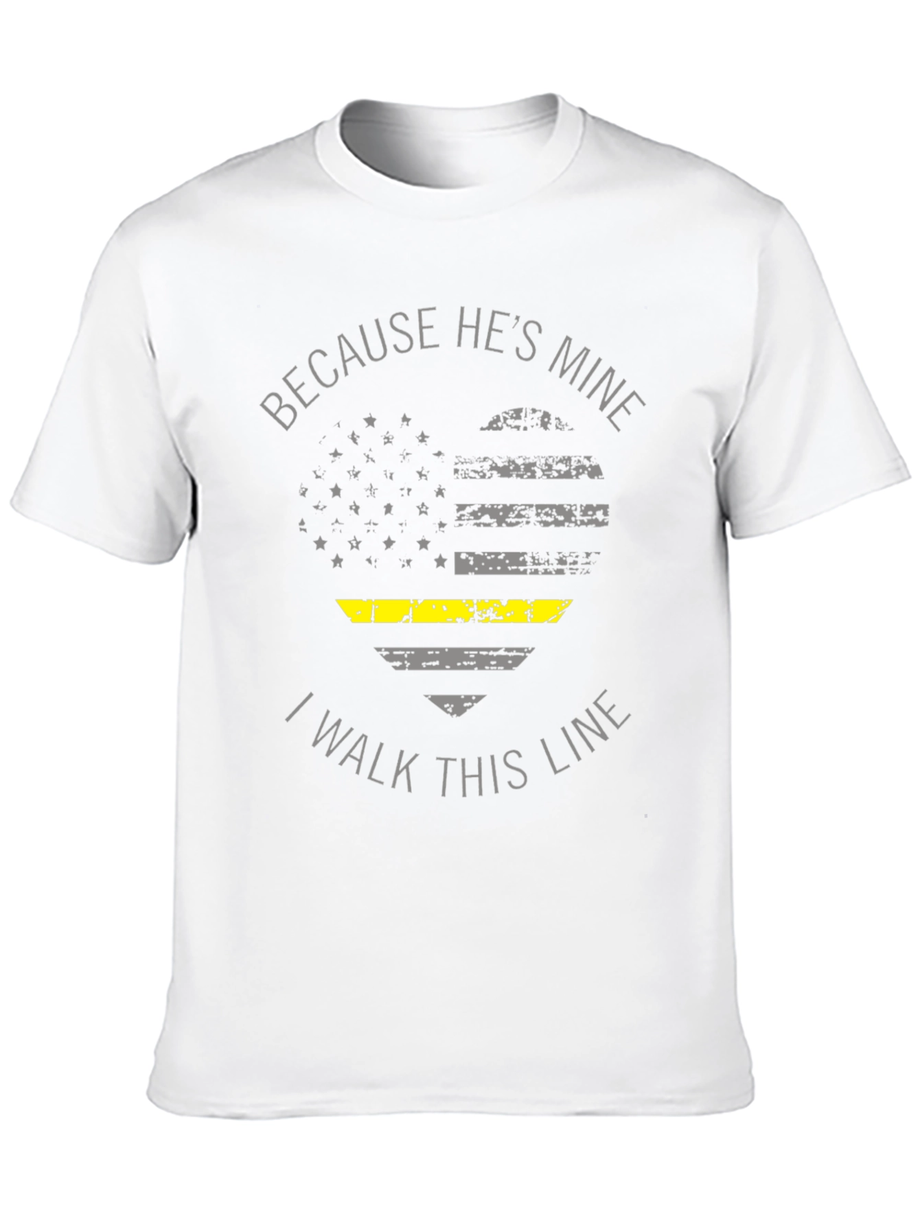 Black Because He's Mine T-Shirt view 10