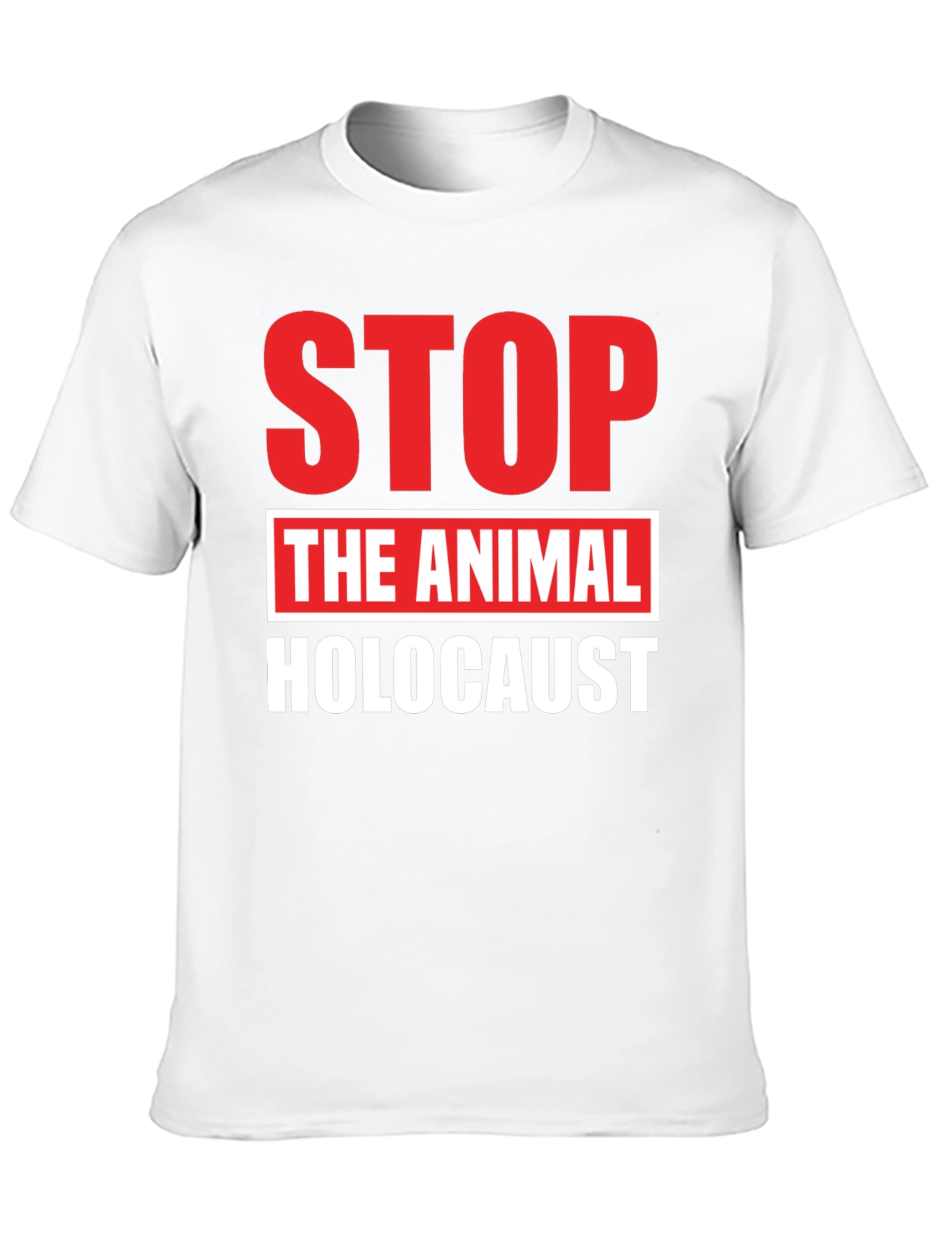 Black Stop Animal Holocaust Graphic Tee - Black view 10
