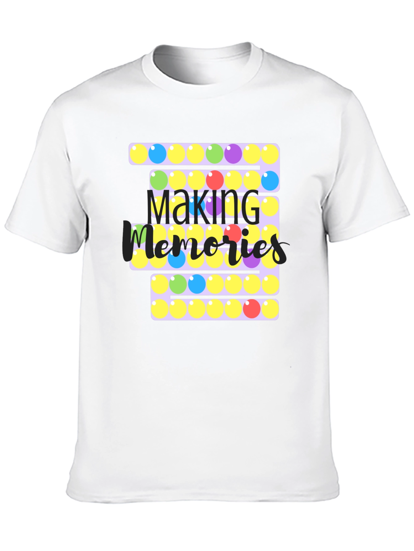 Black Making Memories Bubble Pop T-Shirt view 10