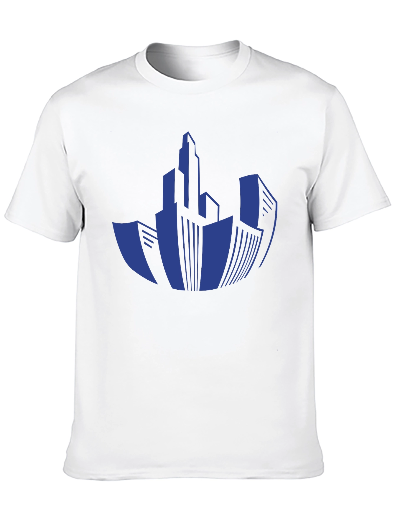 Black Cityscape Graphic T-Shirt - Modern Urban Design view 10