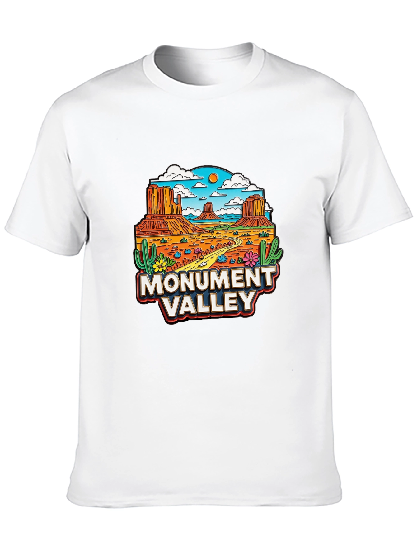 Monument Valley Graphic T-Shirt - Desert Scene Tee - 10