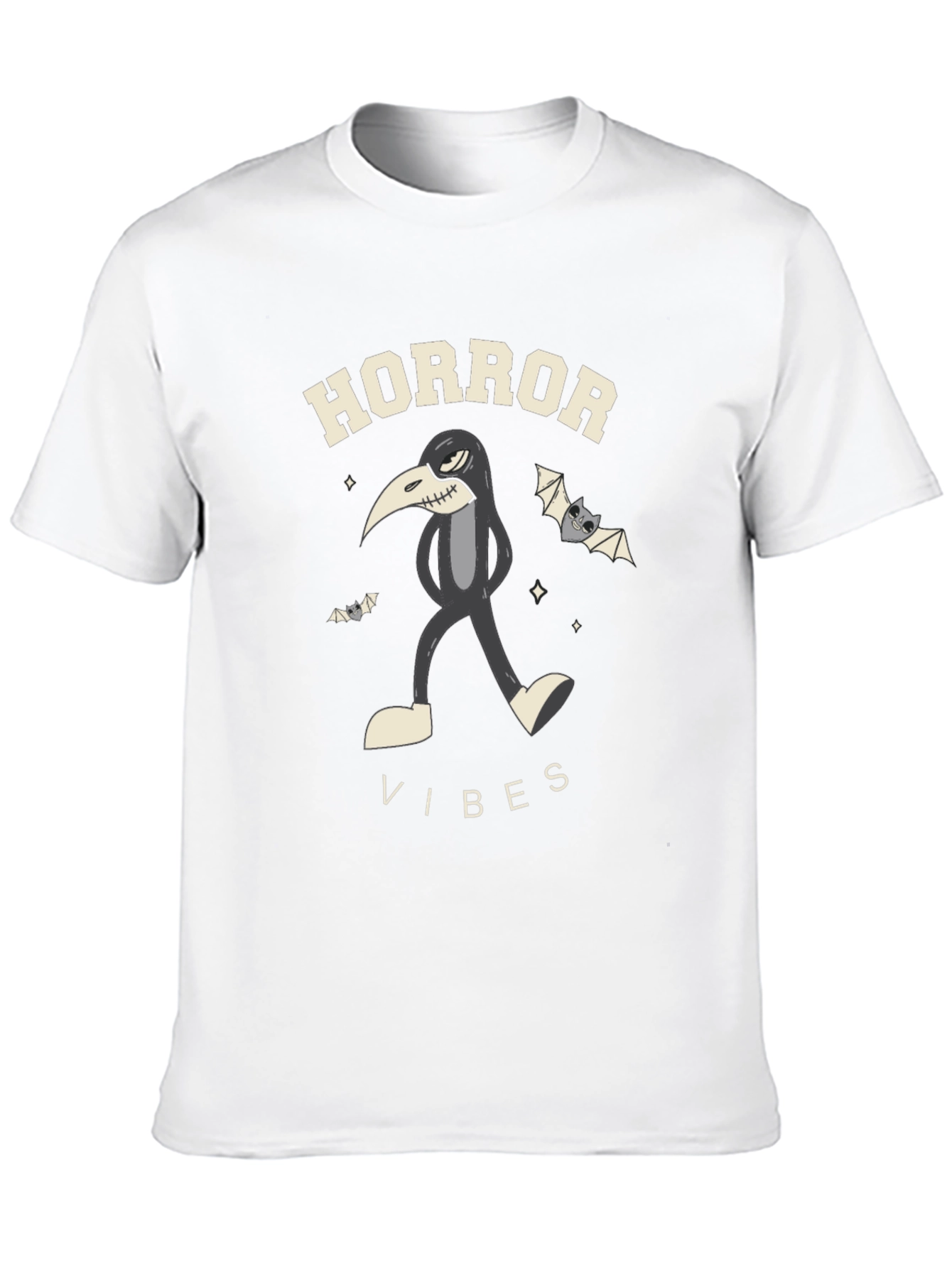 Black Horror Vibes Black T-Shirt view 10