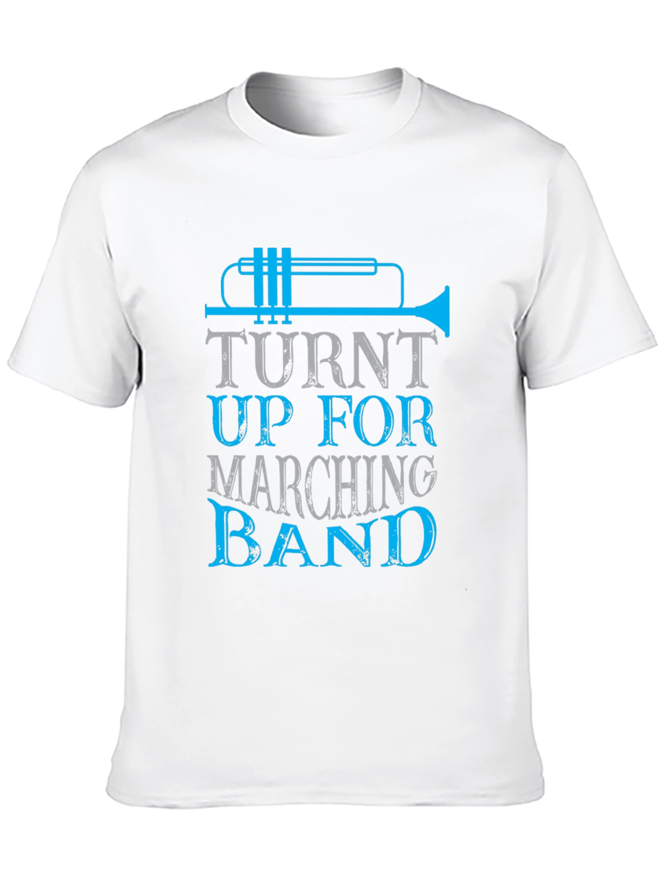 Black Turnt Up for Marching Band T-Shirt - Music Lover Tee view 10
