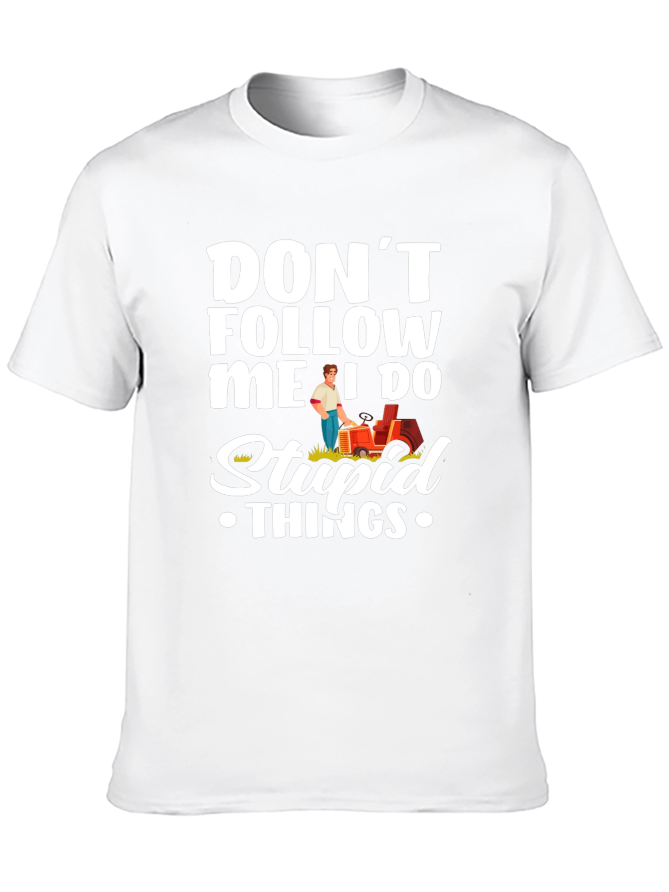 Black Don't Follow Me T-Shirt - Funny Slogan Graphic Tee view 10