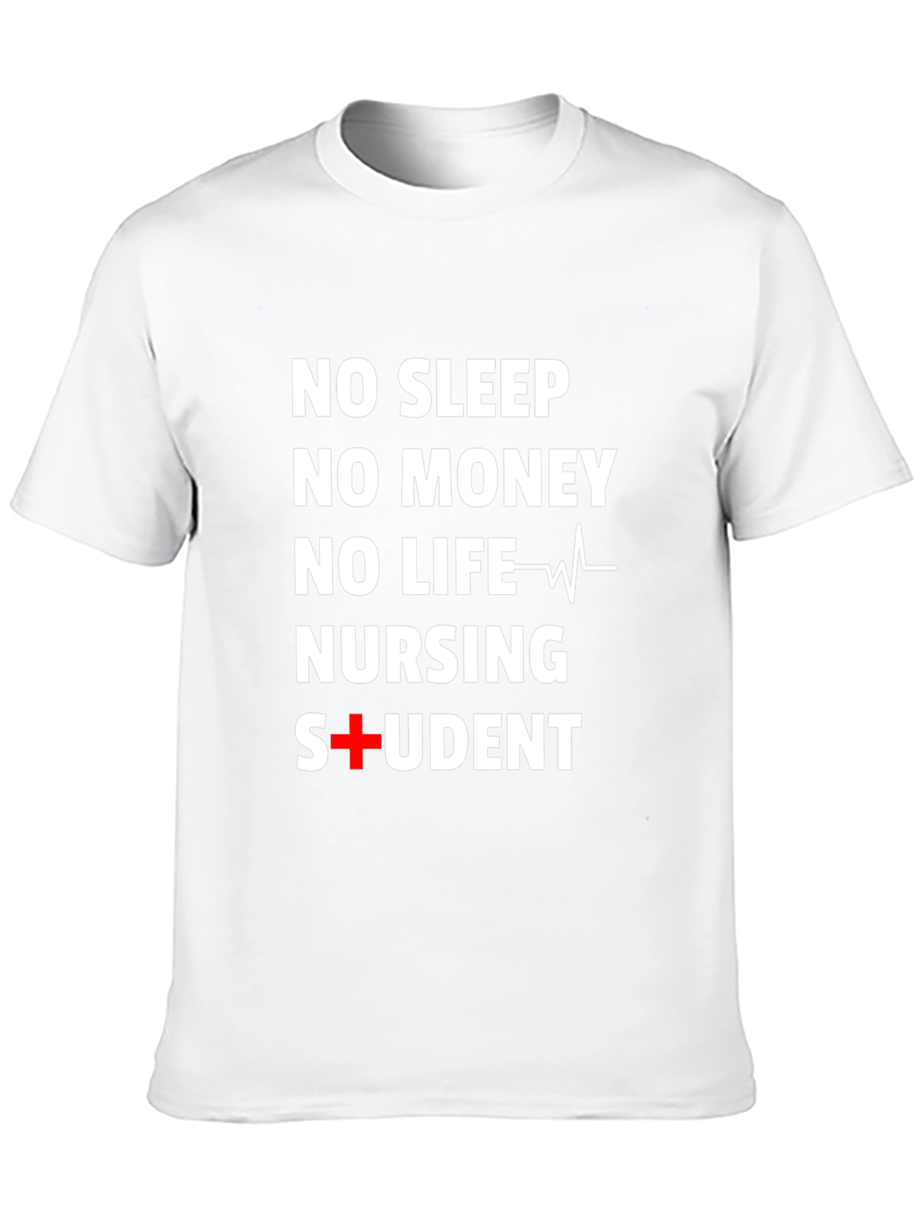 Black Nursing Student T-Shirt: No Sleep, No Money, No Life view 10