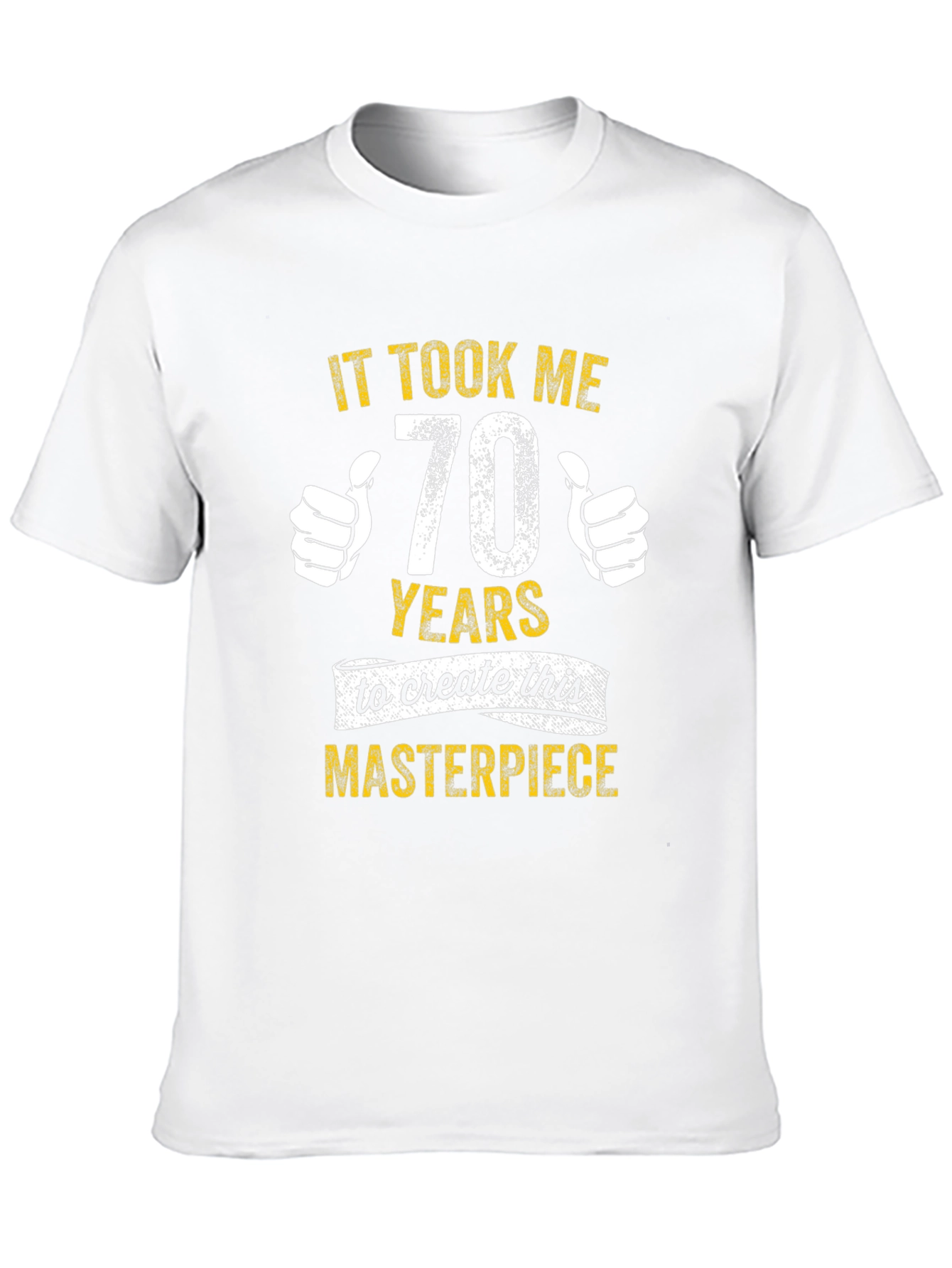 Black Funny 70th Birthday Masterpiece T-Shirt view 10