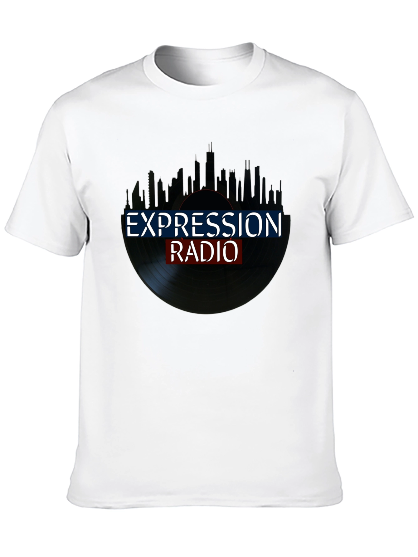 Black Expression Radio Black T-Shirt view 10