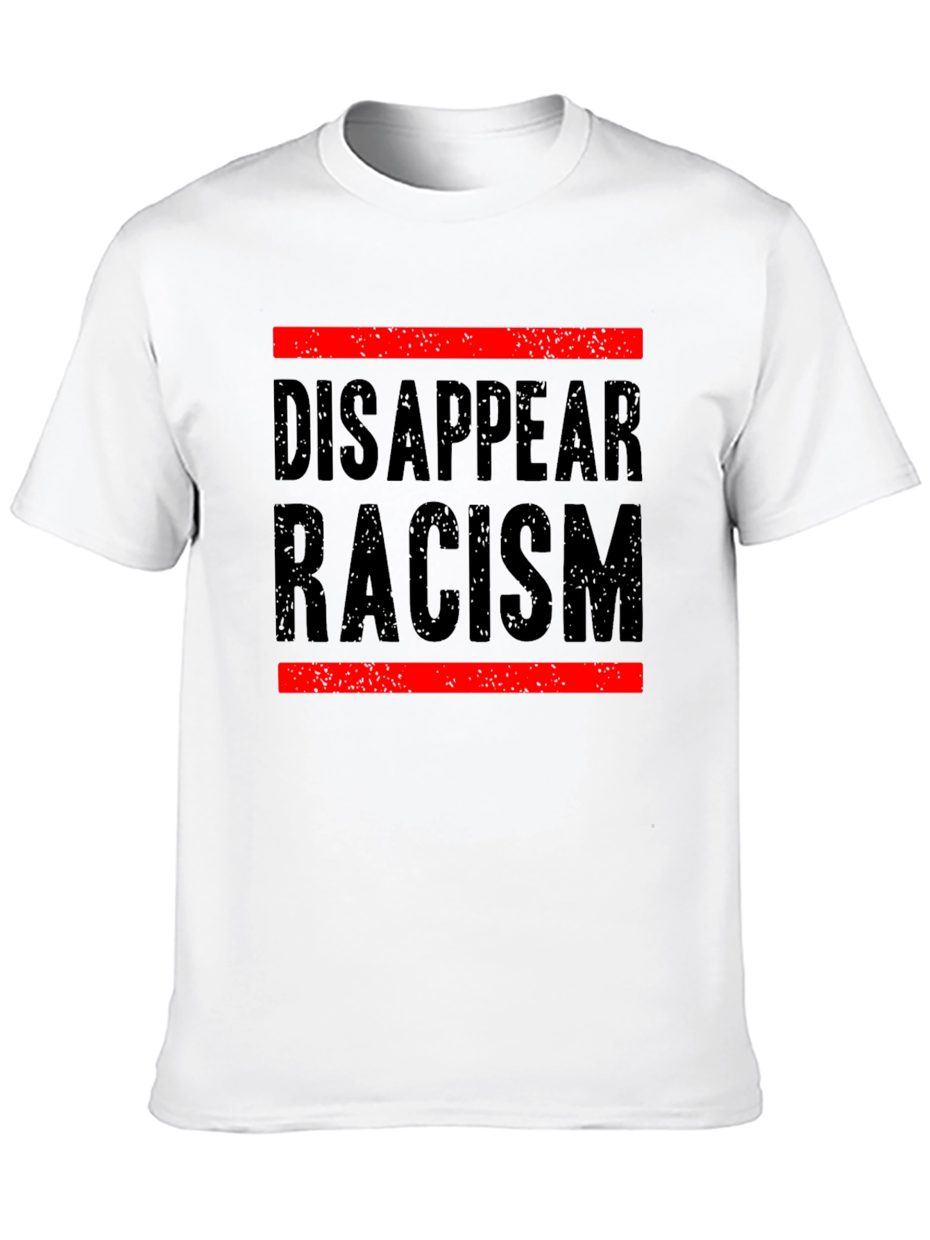Black Disappear Racism Graphic Tee - Social Justice Shirt view 10